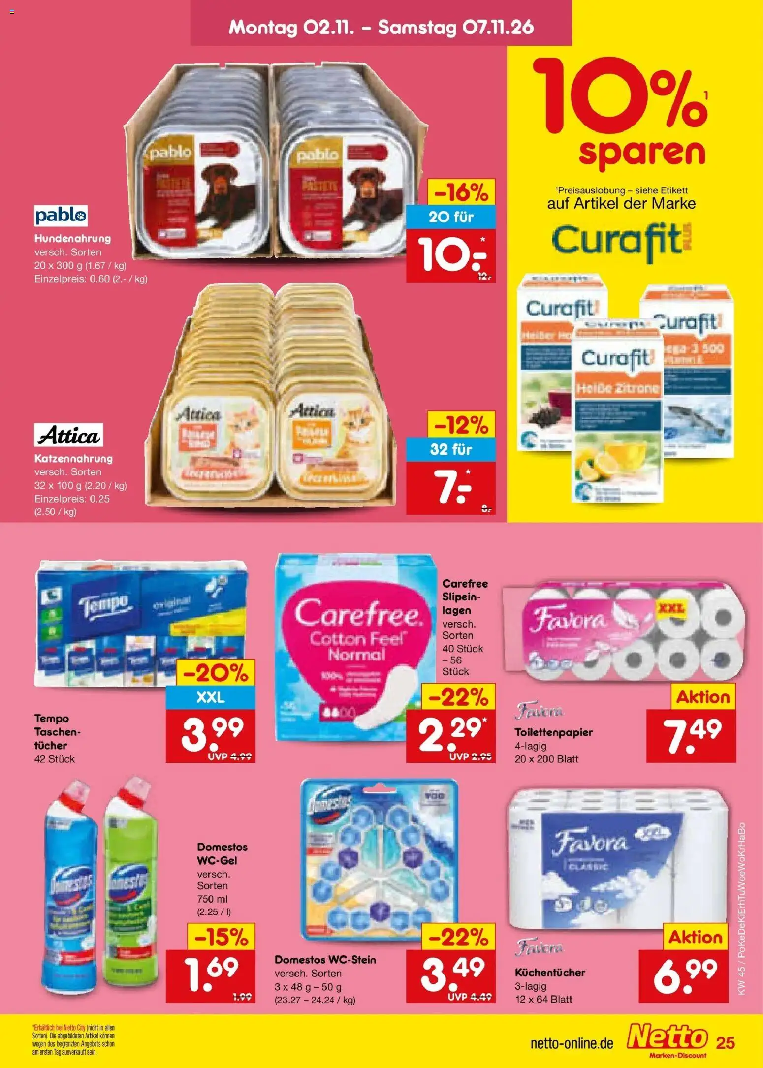 Netto Marken-Discount Prospekt Bad Friedrichshall – gültig ab 02.11.2026 | Seite: 35 | Produkte: Taschen, Tempo, Zitrone, Toilettenpapier