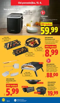 Lidl katalog akcije – veljaven od 11.06.2026 | Stran: 62 | Izdelki: Pecica, Zar, Ledomat