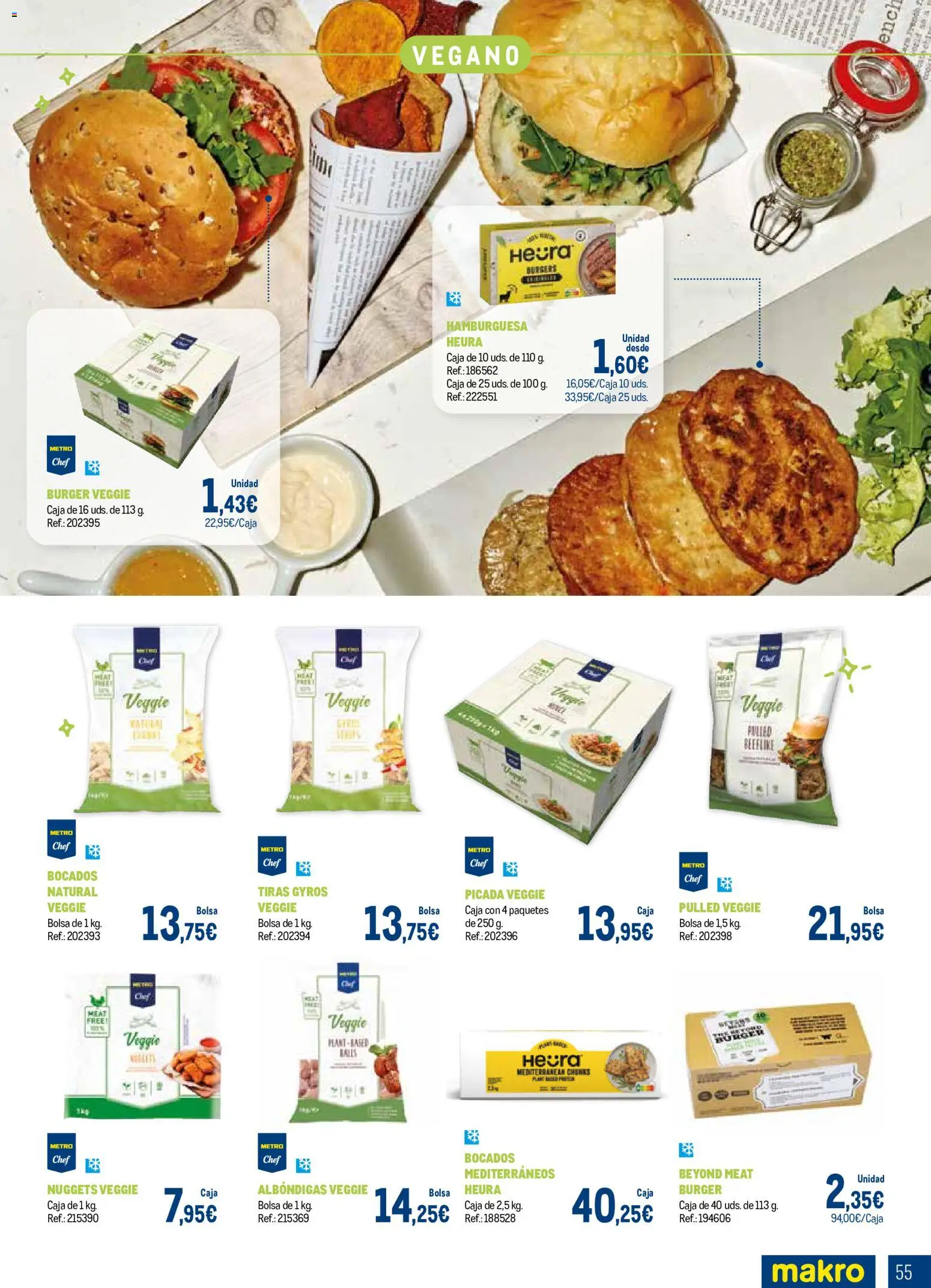 Makro Expertos en carnes │ válido desde el 07/09/2026 | Página: 55 | Productos: Gyros, Hamburguesa, Caja, Nuggets