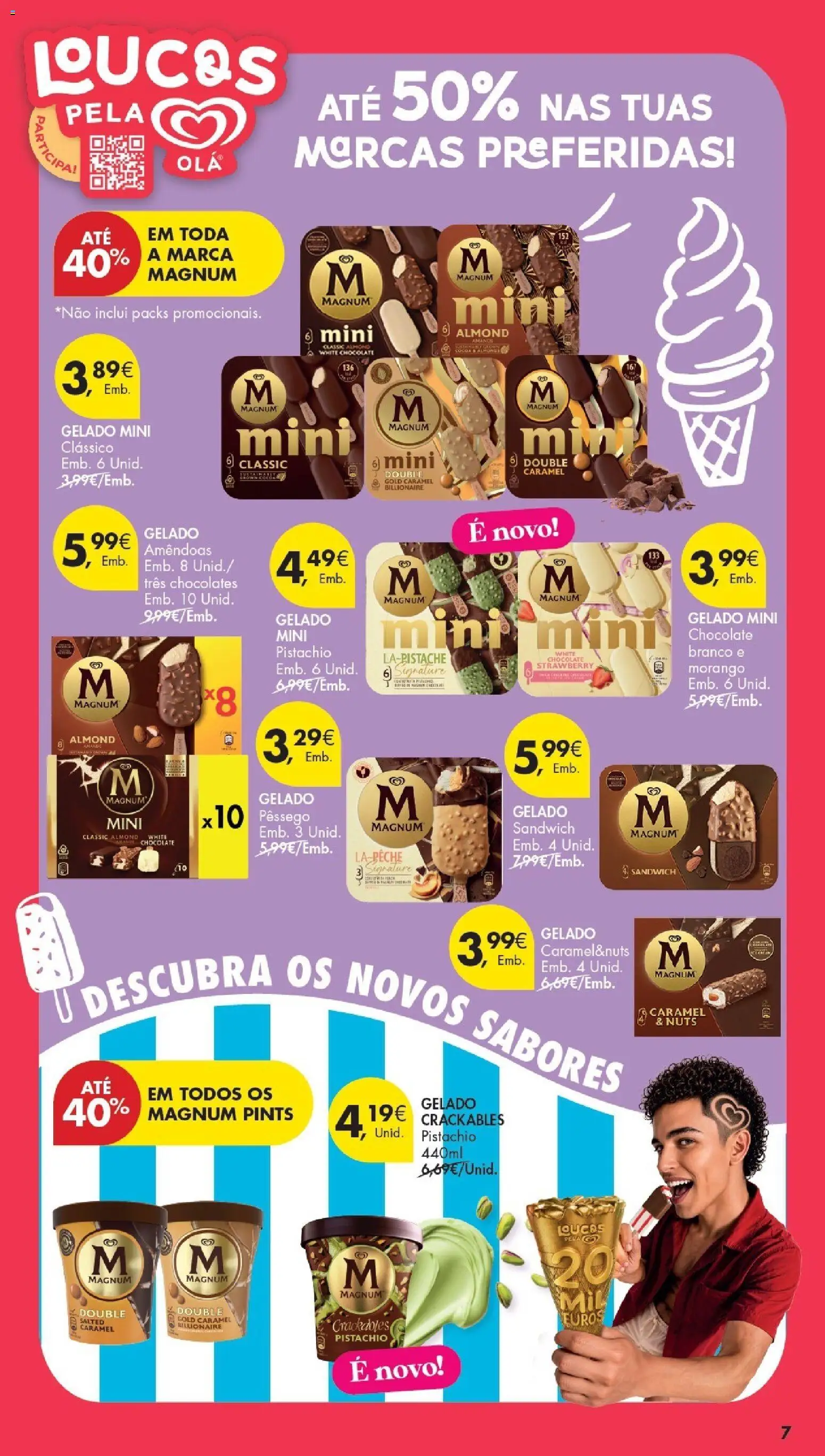 Pingo Doce Especial Gelados │ válido de 21/07/2026 | Página: 7 | Produtos: Amêndoas, Chocolates, Gelado, Chocolate