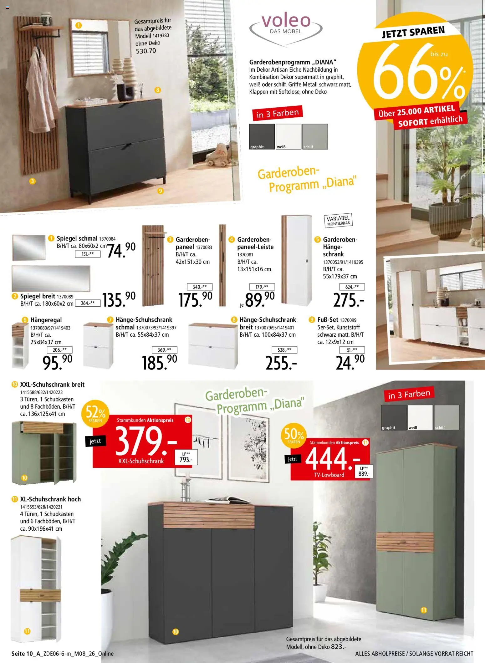 Zurbrüggen Mitnahme Möbel – gültig ab 13.06.2026 | Seite: 18 | Produkte: Schrank, Spiegel