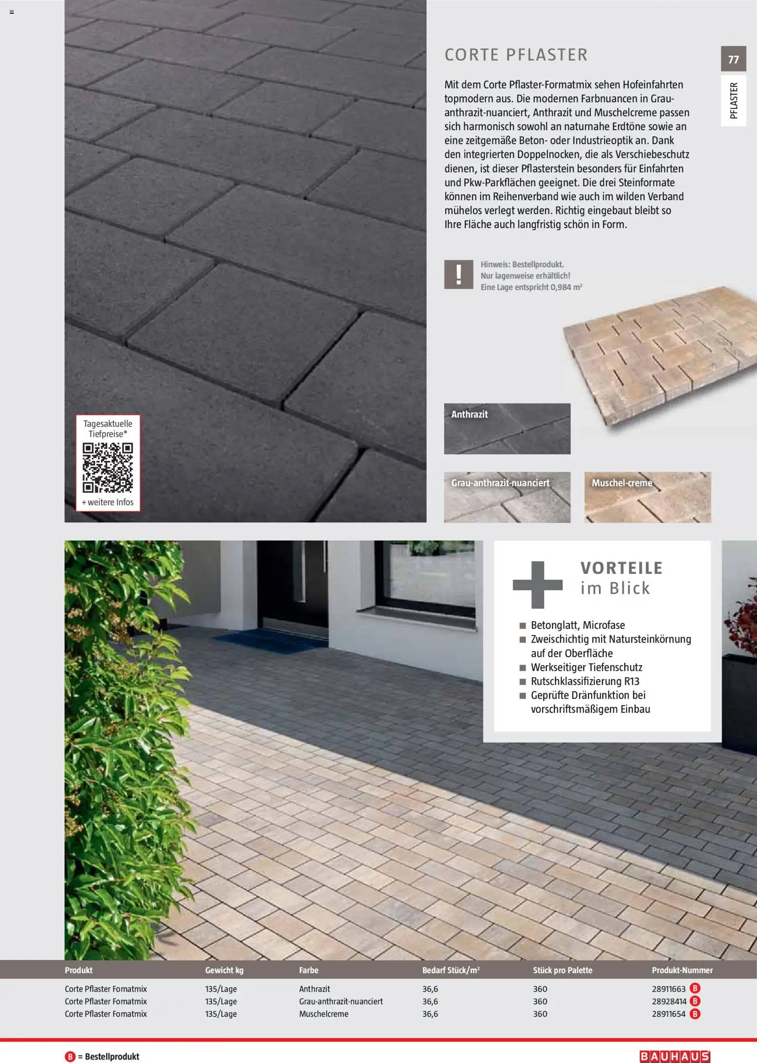 Bauhaus Gartenbaumaterialien gültig ab 01.04.2026 | Seite: 77 | Produkte: Gewicht