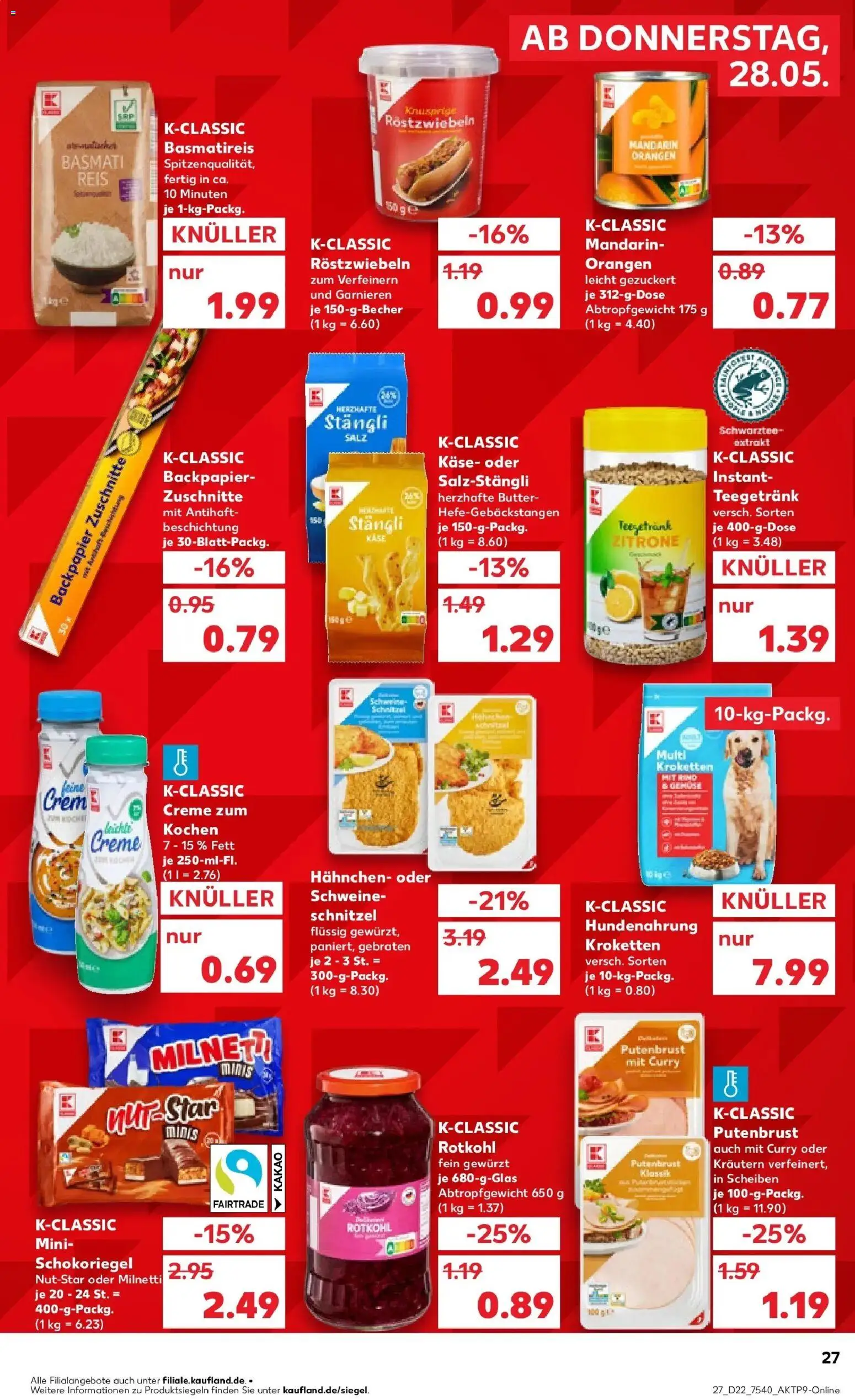 Kaufland Prospekt Leipzig – gültig ab 26.05.2026 | Seite: 32 | Produkte: Basmatireis, Orangen, Creme, Reis