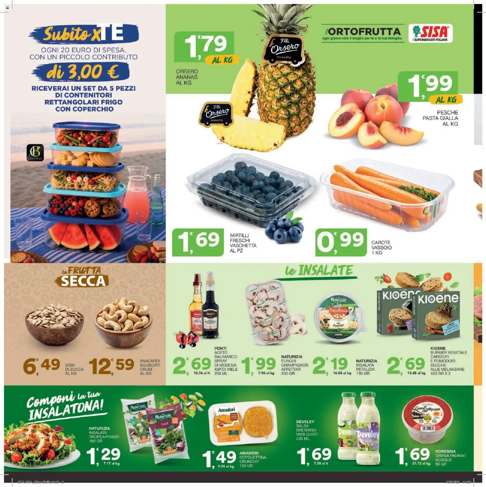 Volantino SISA del 27/08/2026 | Pagina: 2 | Prodotti: Tè, Frutta secca, Pomodori, Mirtilli