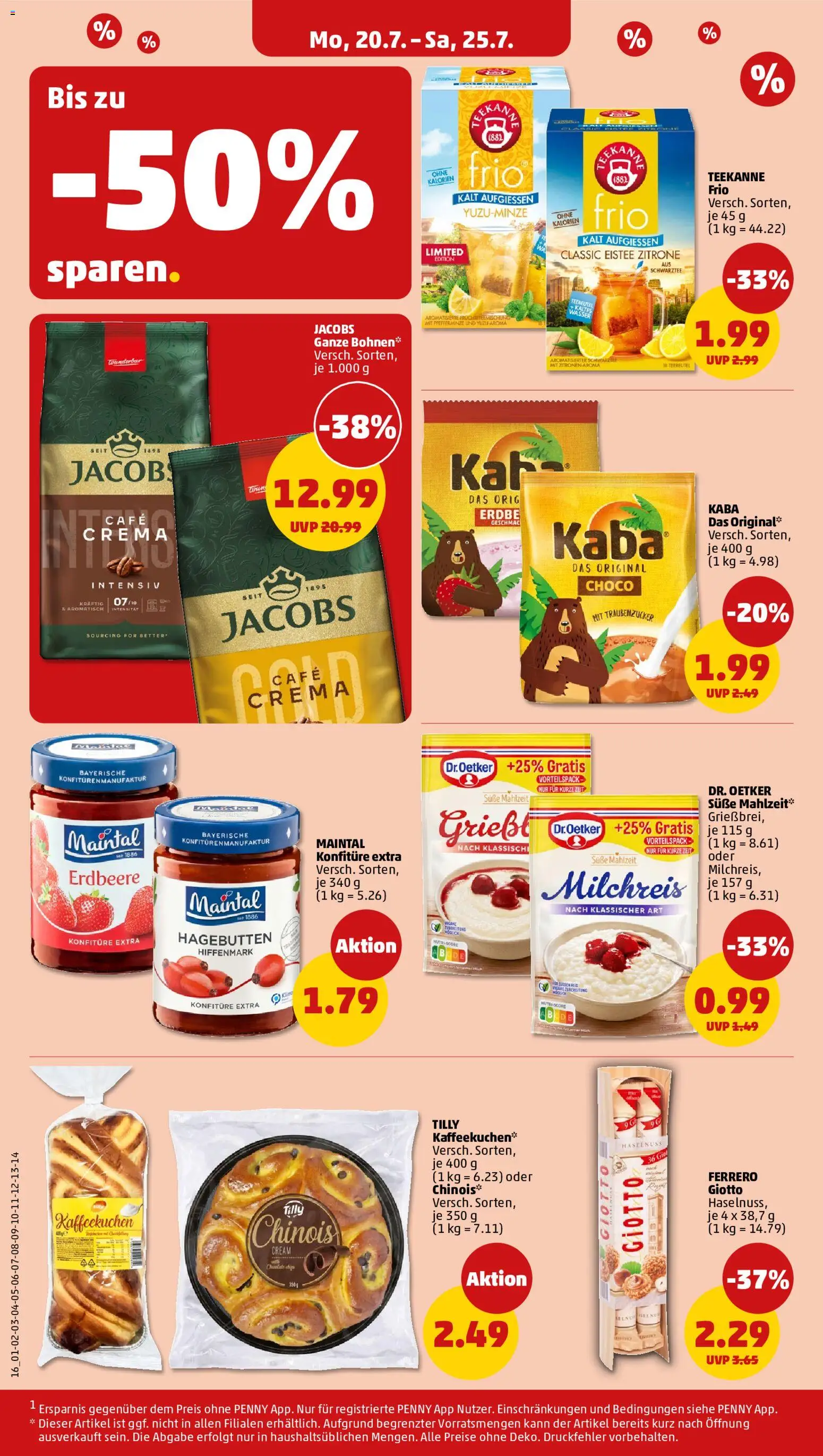 Penny Prospekt – gültig ab 20.07.2026 | Seite: 18 | Produkte: Wasser, Zitrone, Teekanne