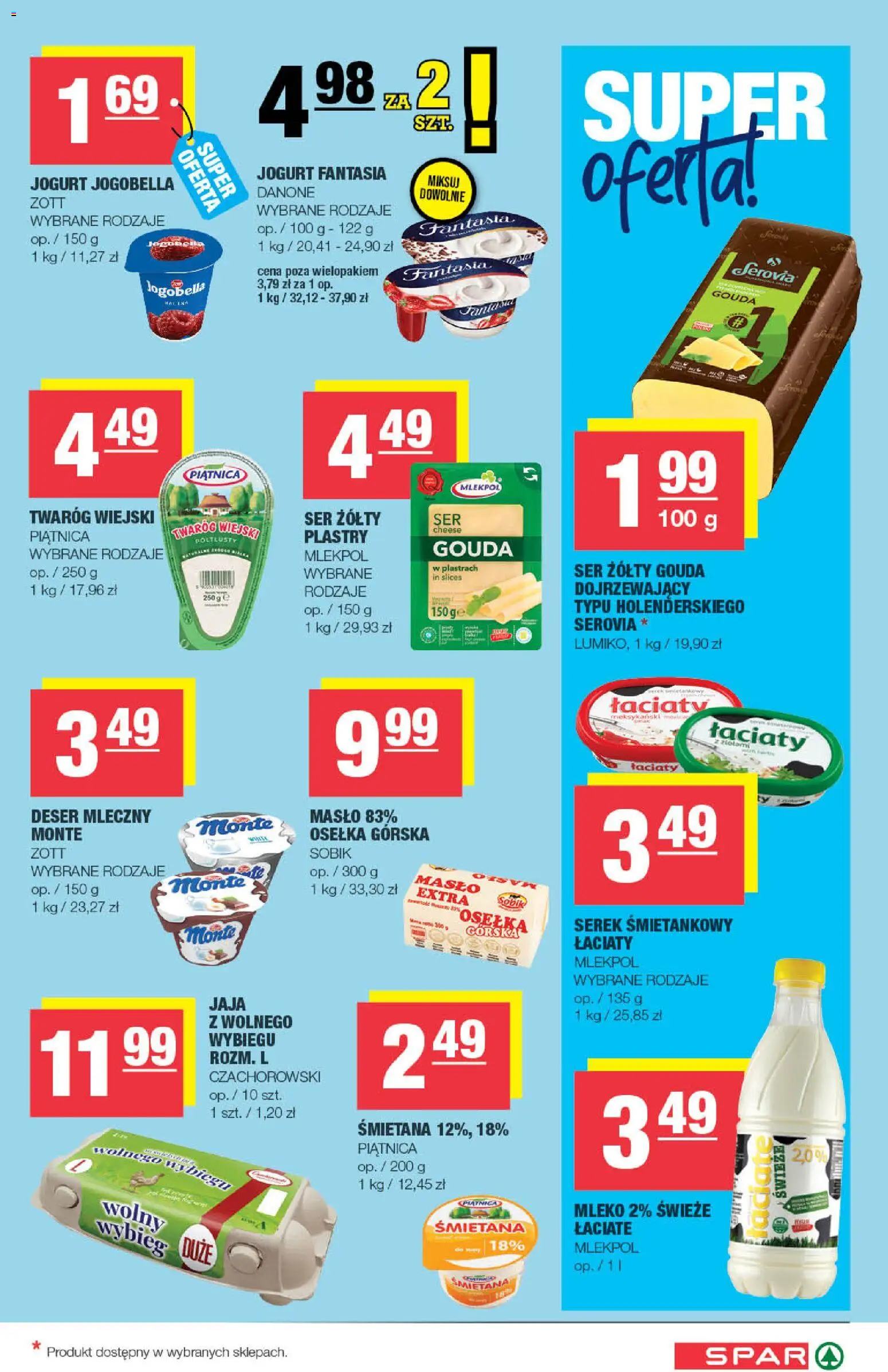 Spar gazetka od 15.07.2026 | Strona: 3 | Produkty: Osełka, Mleko, Ser, Śmietana