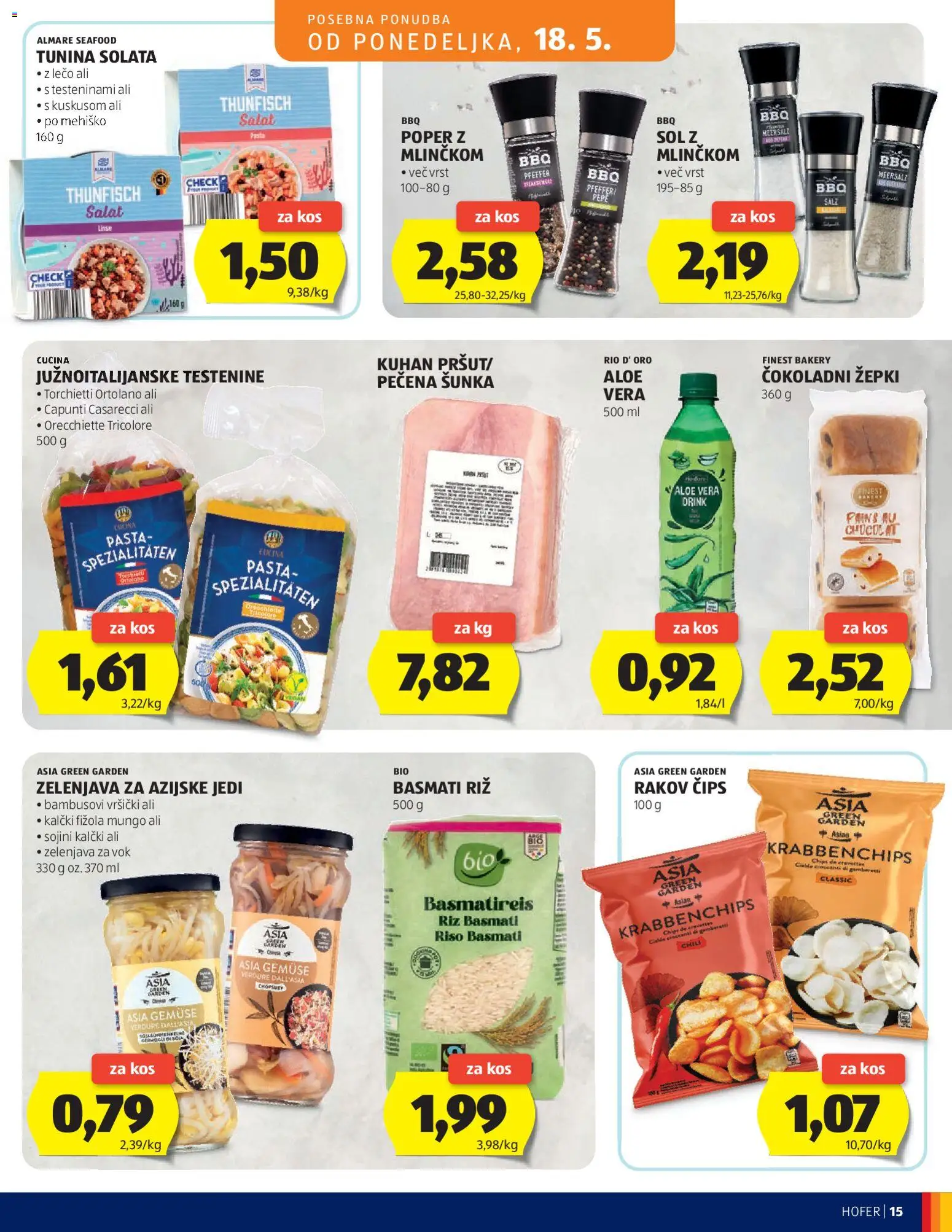 Novi Hofer katalog ponudbe – veljaven od 13.05.2026 | Stran: 15