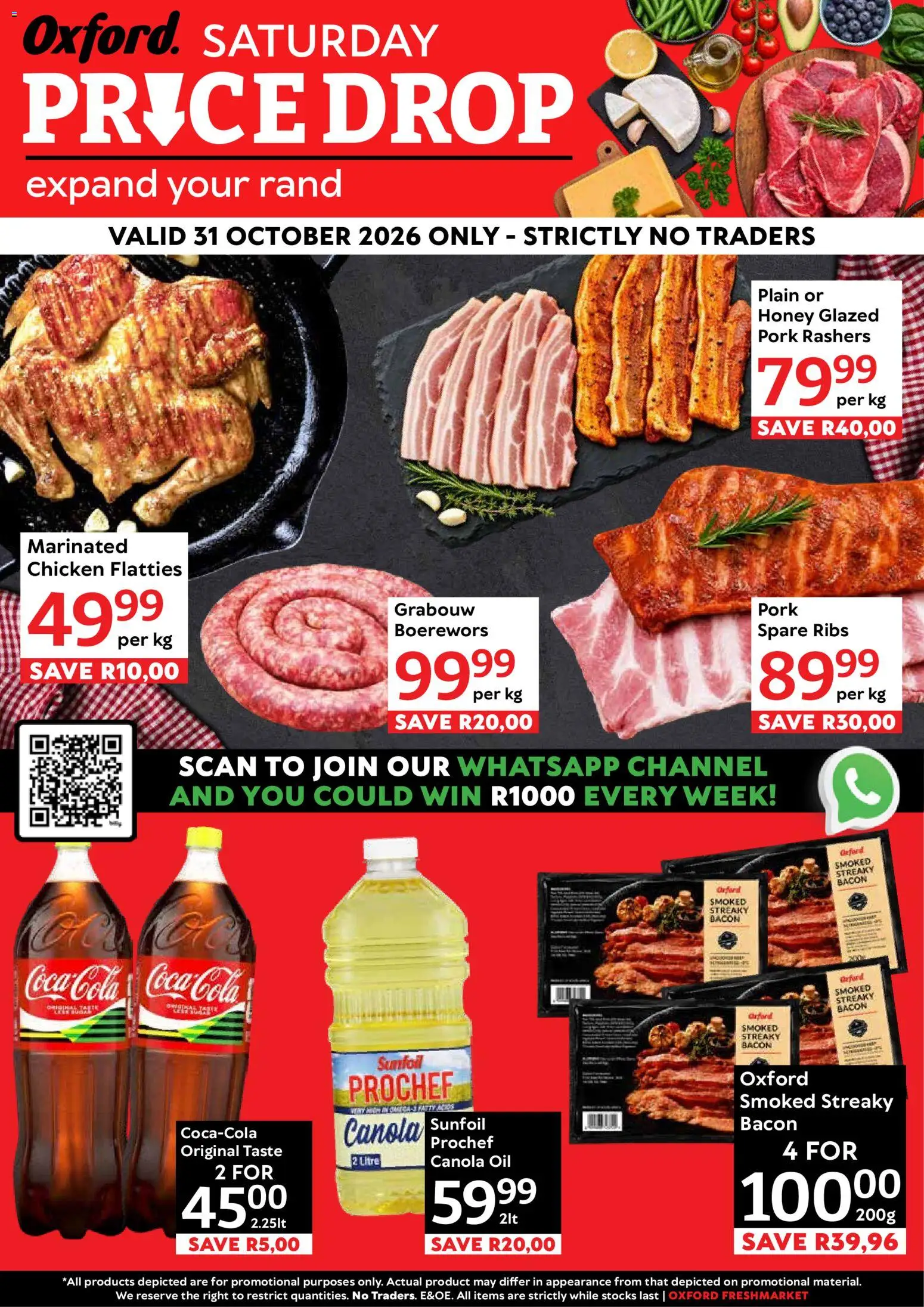 New Oxford Freshmarket catalogue – valid from 31/10/2026 | Page: 1 | Products: Ribs, Chicken, Pork, Bacon