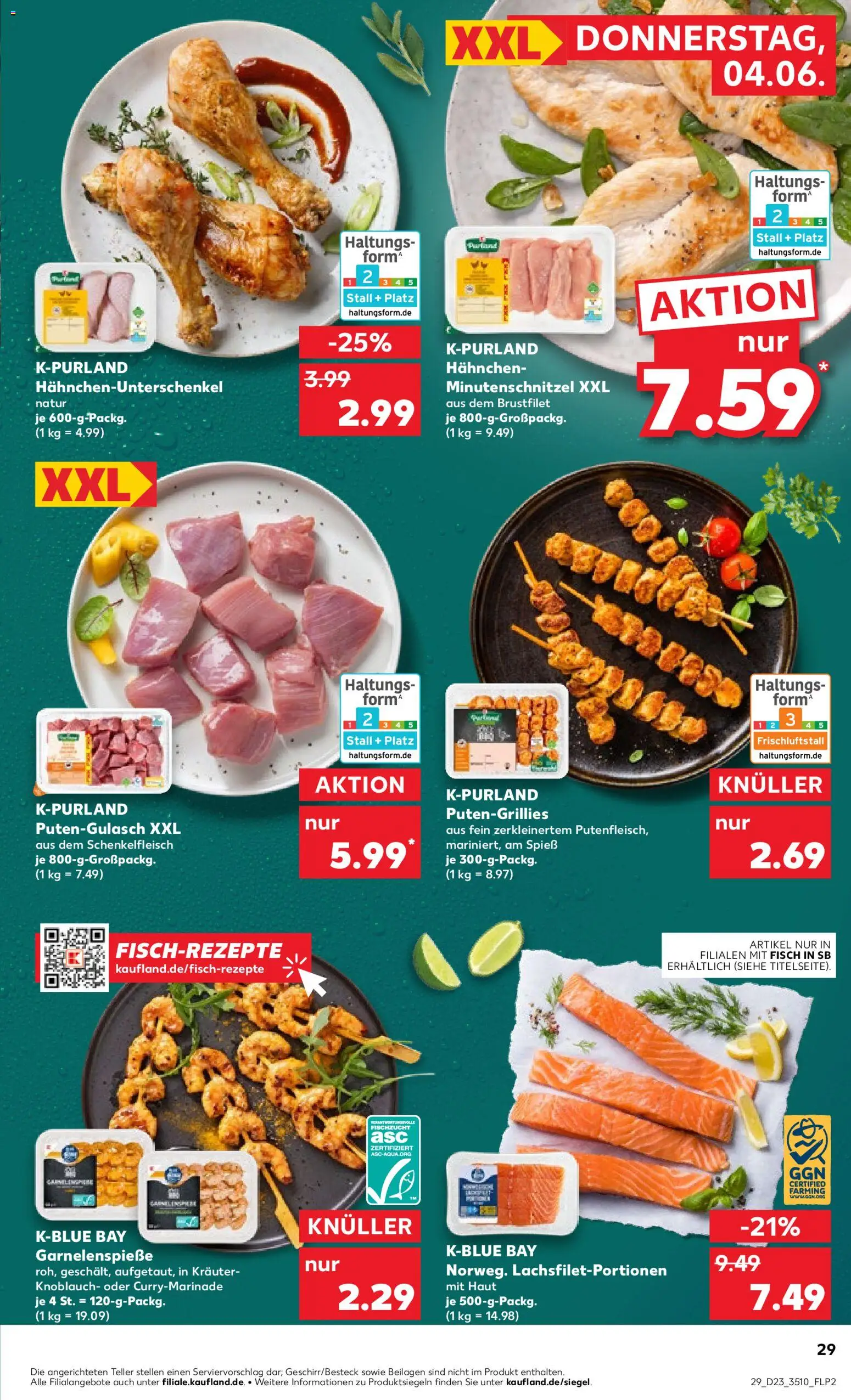 Kaufland Prospekt Zeitz – gültig ab 04.06.2026 | Seite: 29 | Produkte: Hahnchen, Fisch, Knoblauch