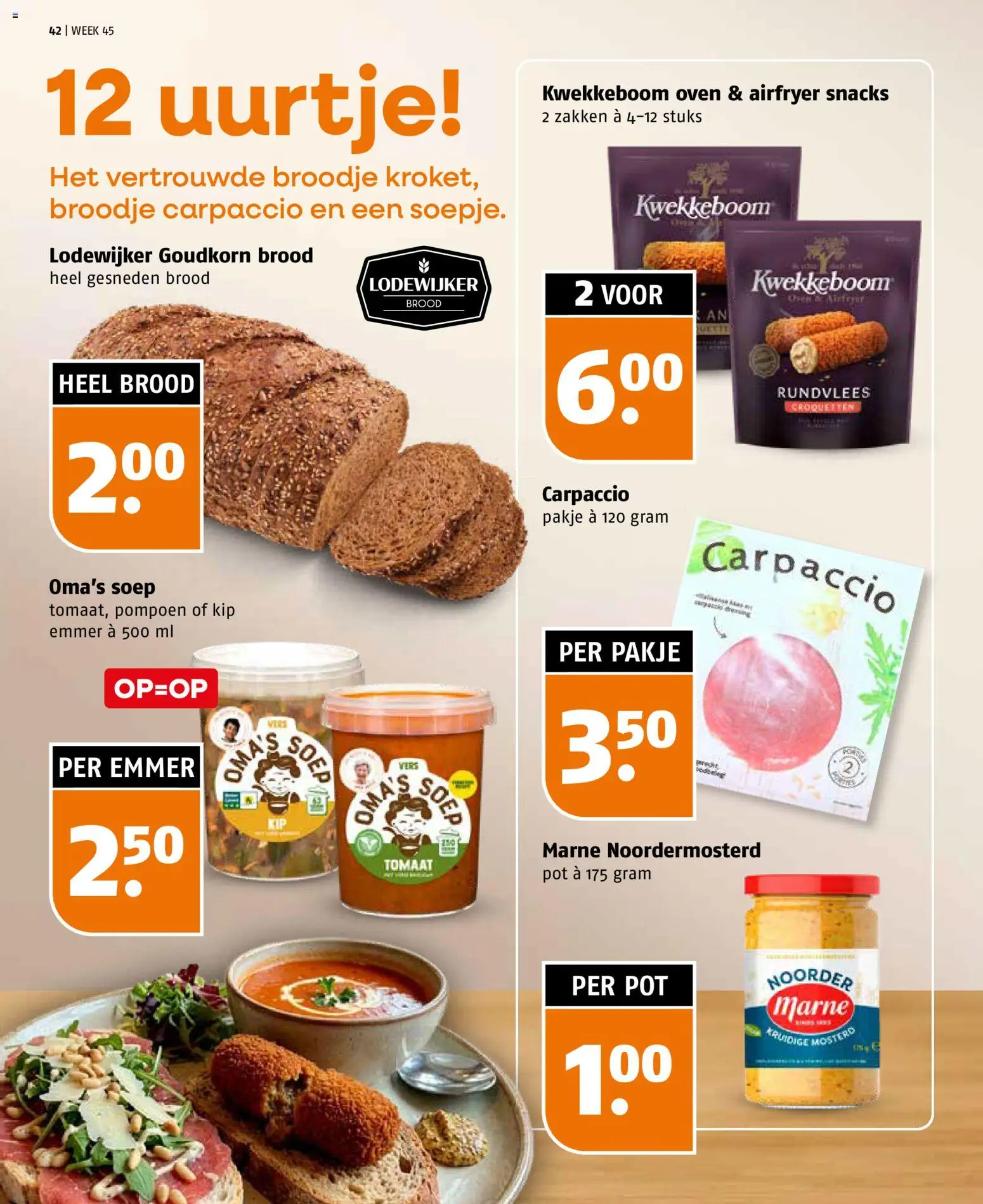 {H1} | Pagina: 42 | Producten: Pompoen, Broodje, Rundvlees, Kip