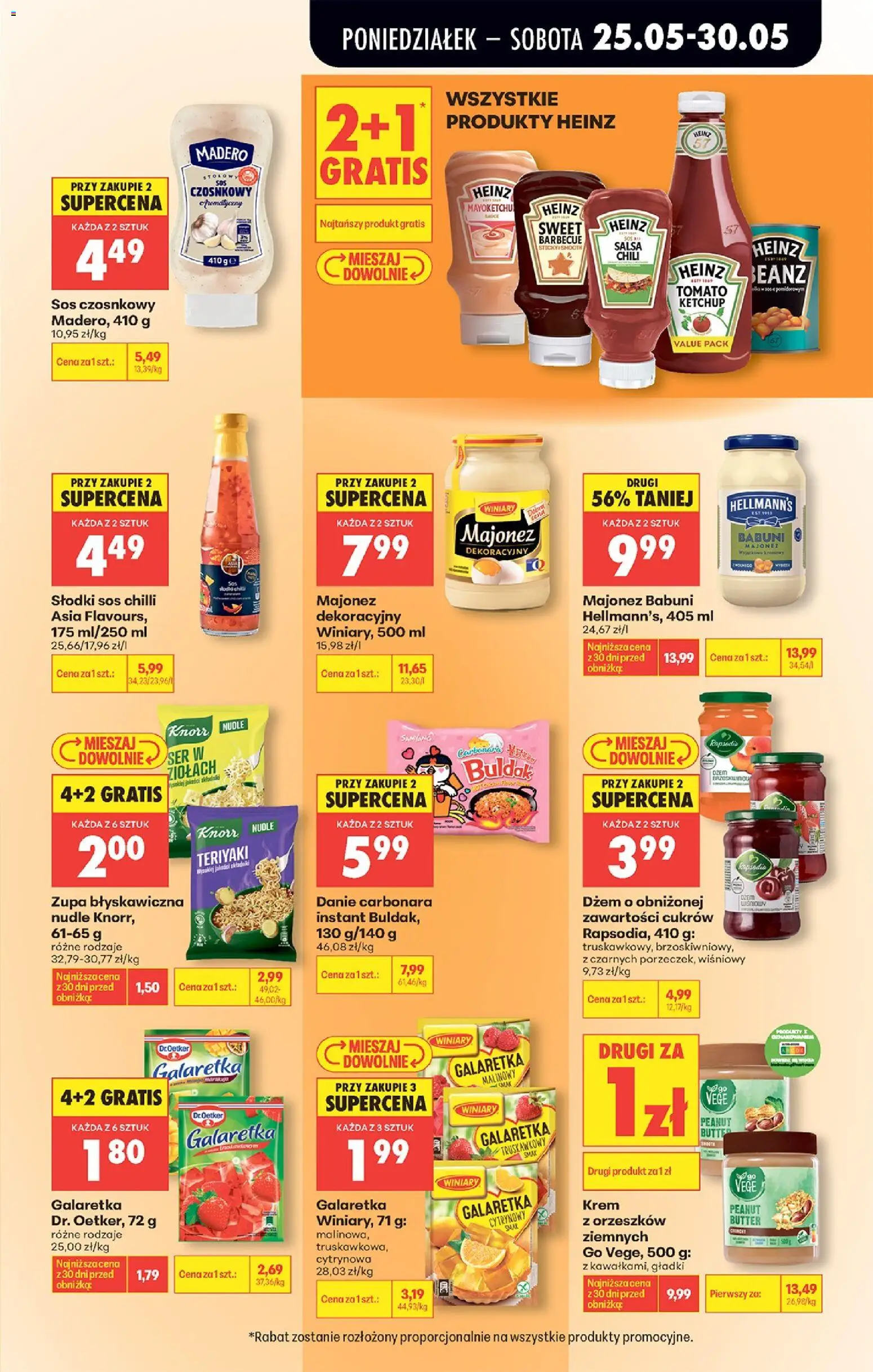 Biedronka Polsko leták od 25.05.2026 | Strana: 47 | Produkty: Džem, Krém, Hellmann's, Nudle