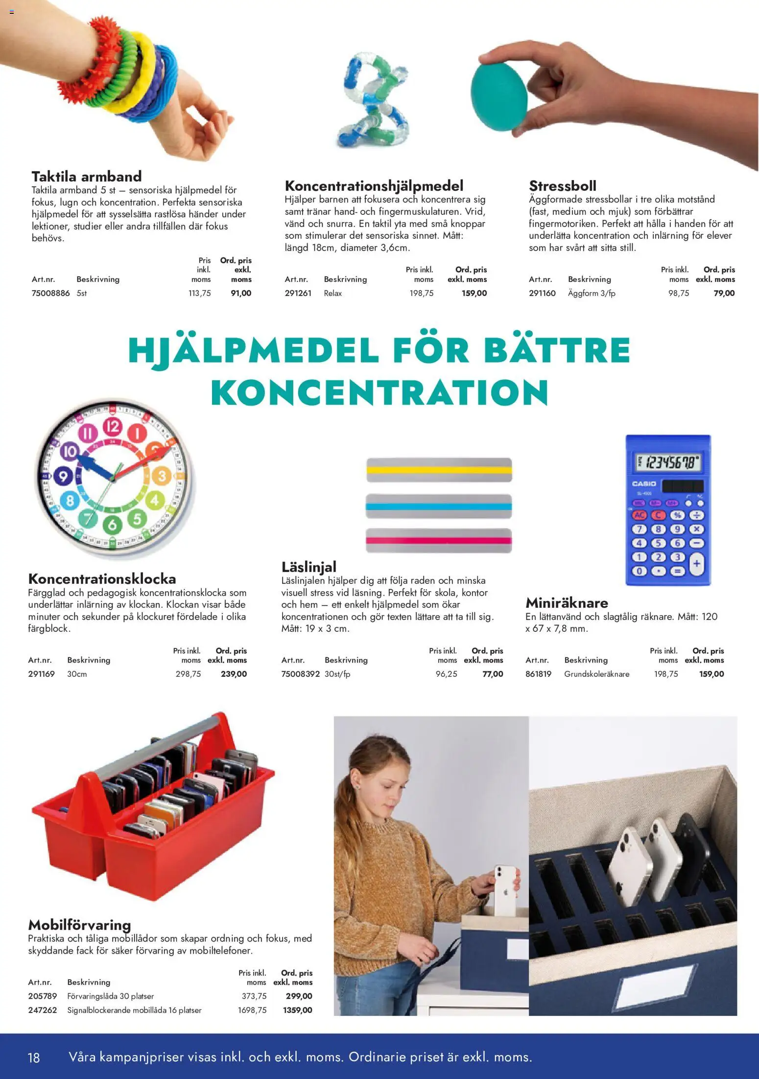 Lyreco reklamblad aktuell från 23/09/2026 | Sida: 18 | Produkter: Armband, Förvaringslåda