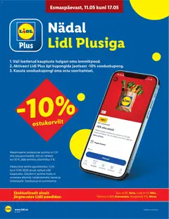 Lidl kliendilehe eelvaade alates 11.05.2026