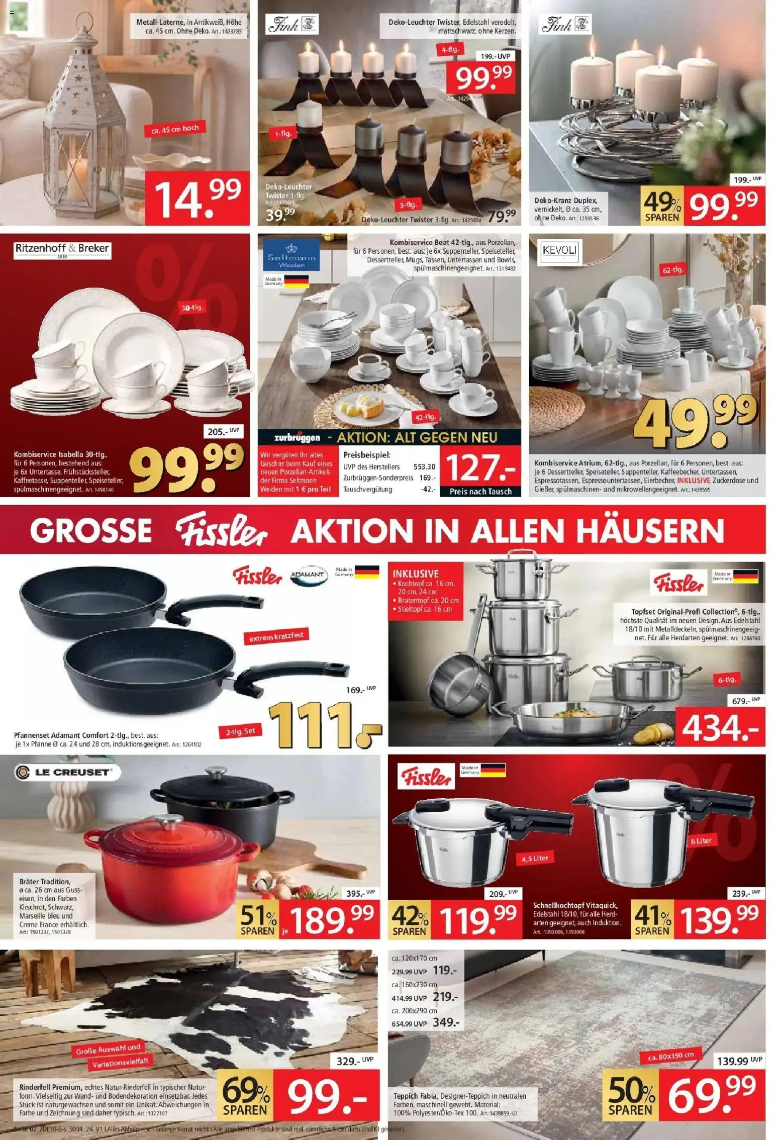 Zurbrüggen - Zurbrüggen: Red Shopping Week – gültig ab 17.10.2026 | Seite: 2 | Produkte: Herd, Teppich, Creme, Bilder