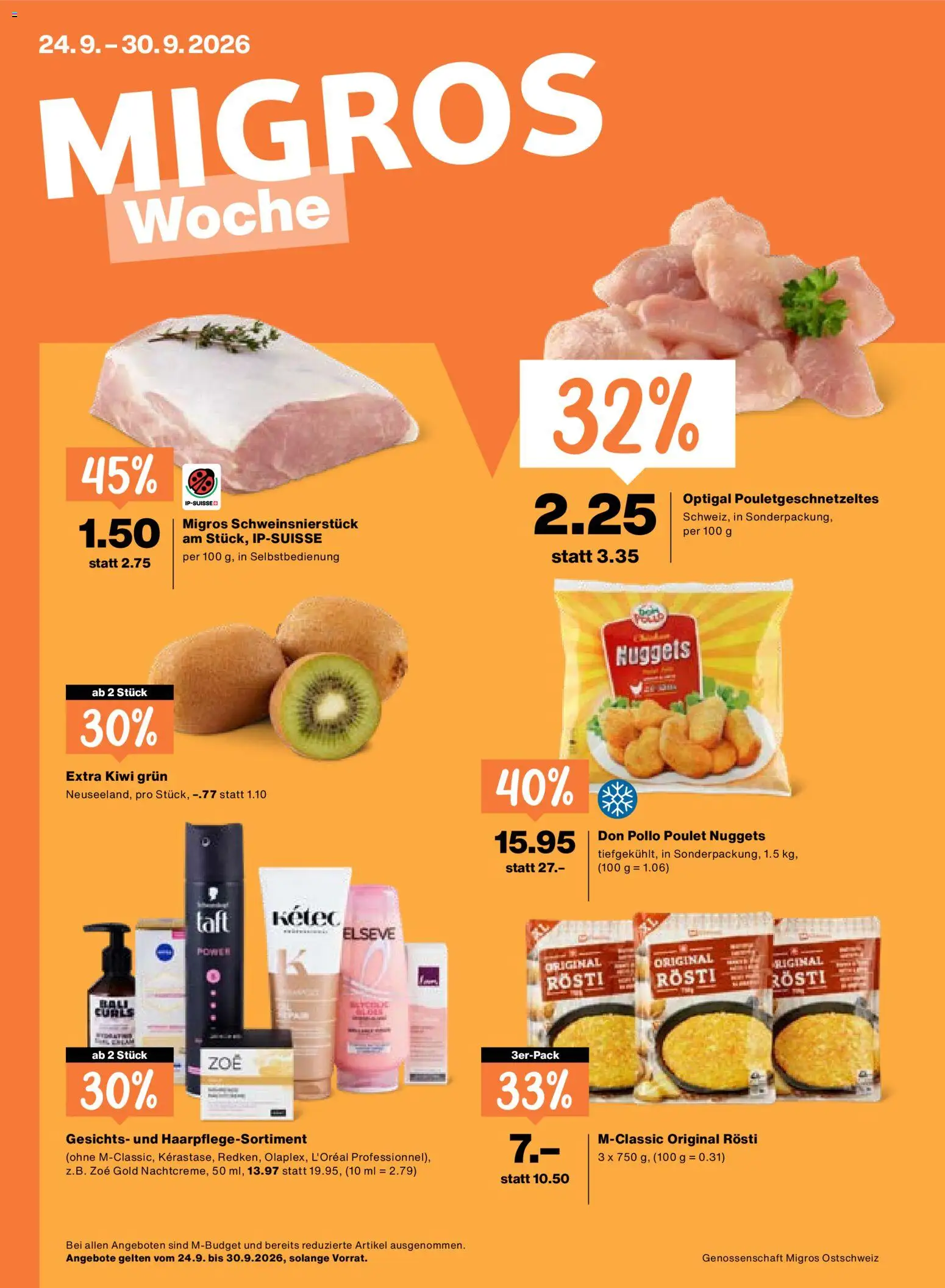 Migros aktionen – gültig ab 24.09.2026 | Seite: 1