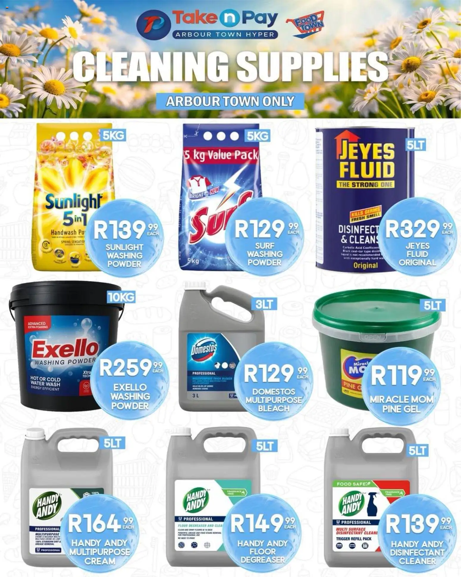 New Take n Pay catalogue – valid from 01.06.2026 | Page: 48 | Products: Handwash, Disinfectant, Bleach, Cream