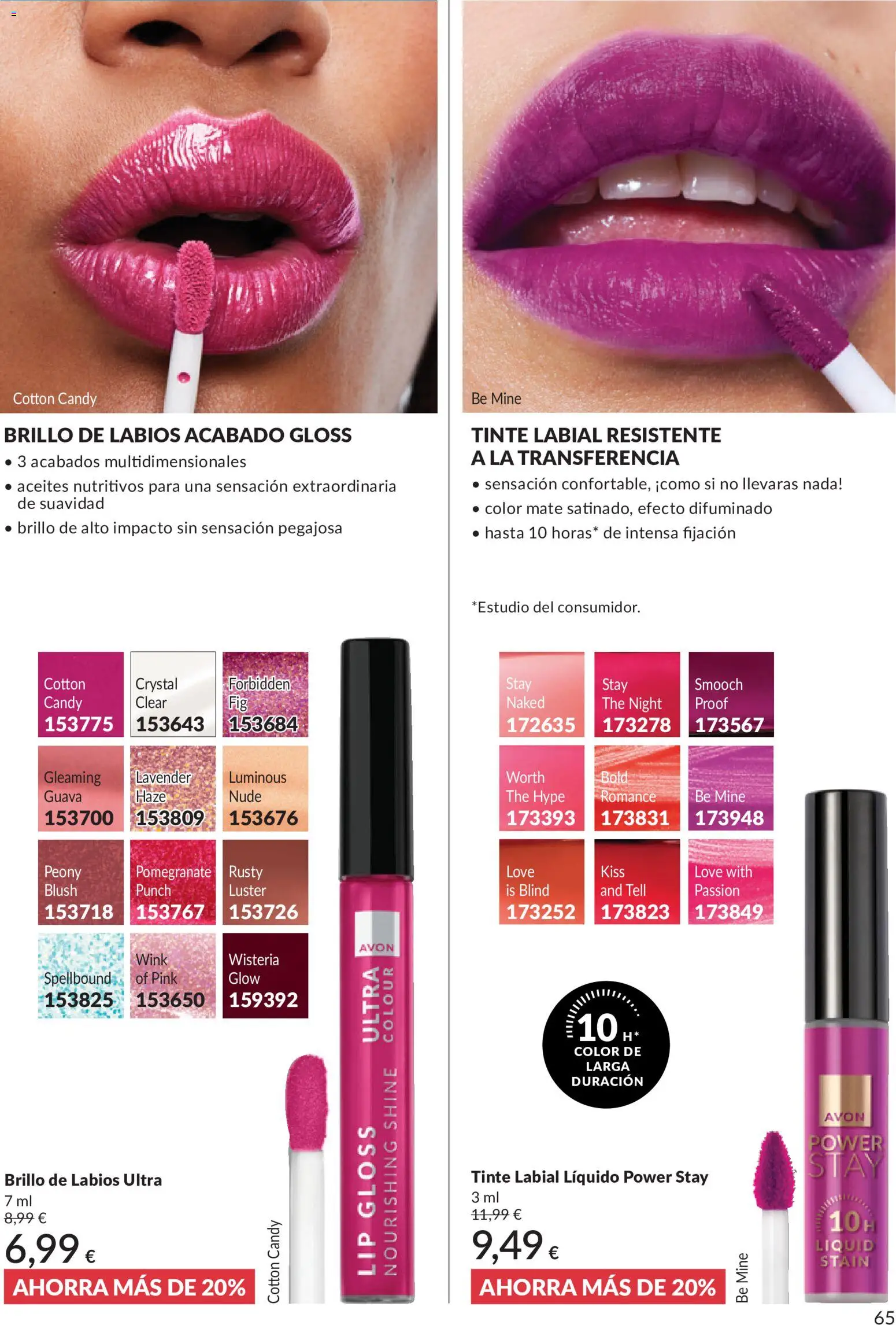 Catálogo AVON campaña 6 │ válido desde el 01.06.2026 | Página: 65 | Productos: Tinte, Brillo de labios