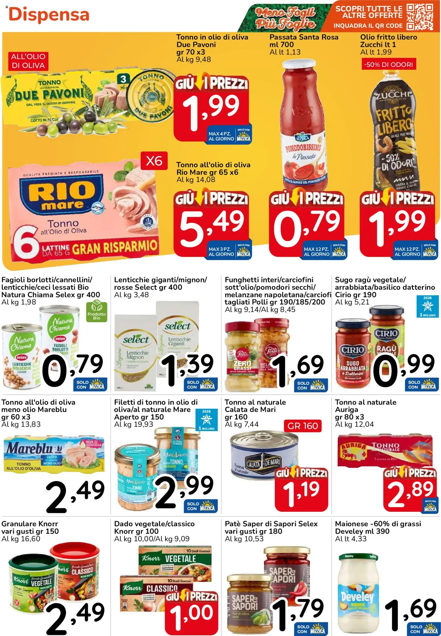 Volantino Famila del 15/10/2026 | Pagina: 27 | Prodotti: Fagioli, Olio, Ragú, Tonno
