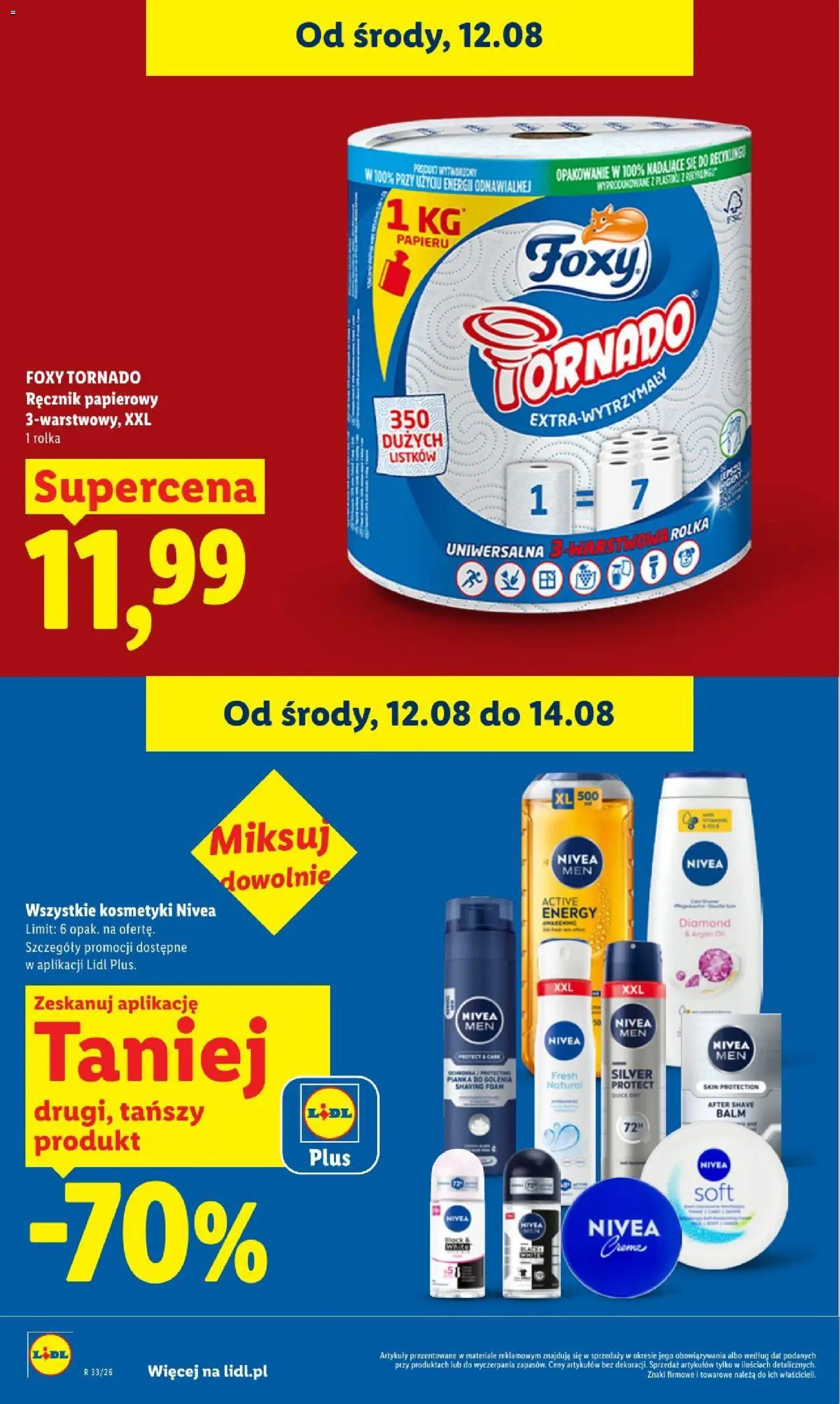 Lidl gazetka od 12.08.2026 | Strona: 32 | Produkty: Kosmetyki, Prysznic, Żel pod prysznic, Dezodorant