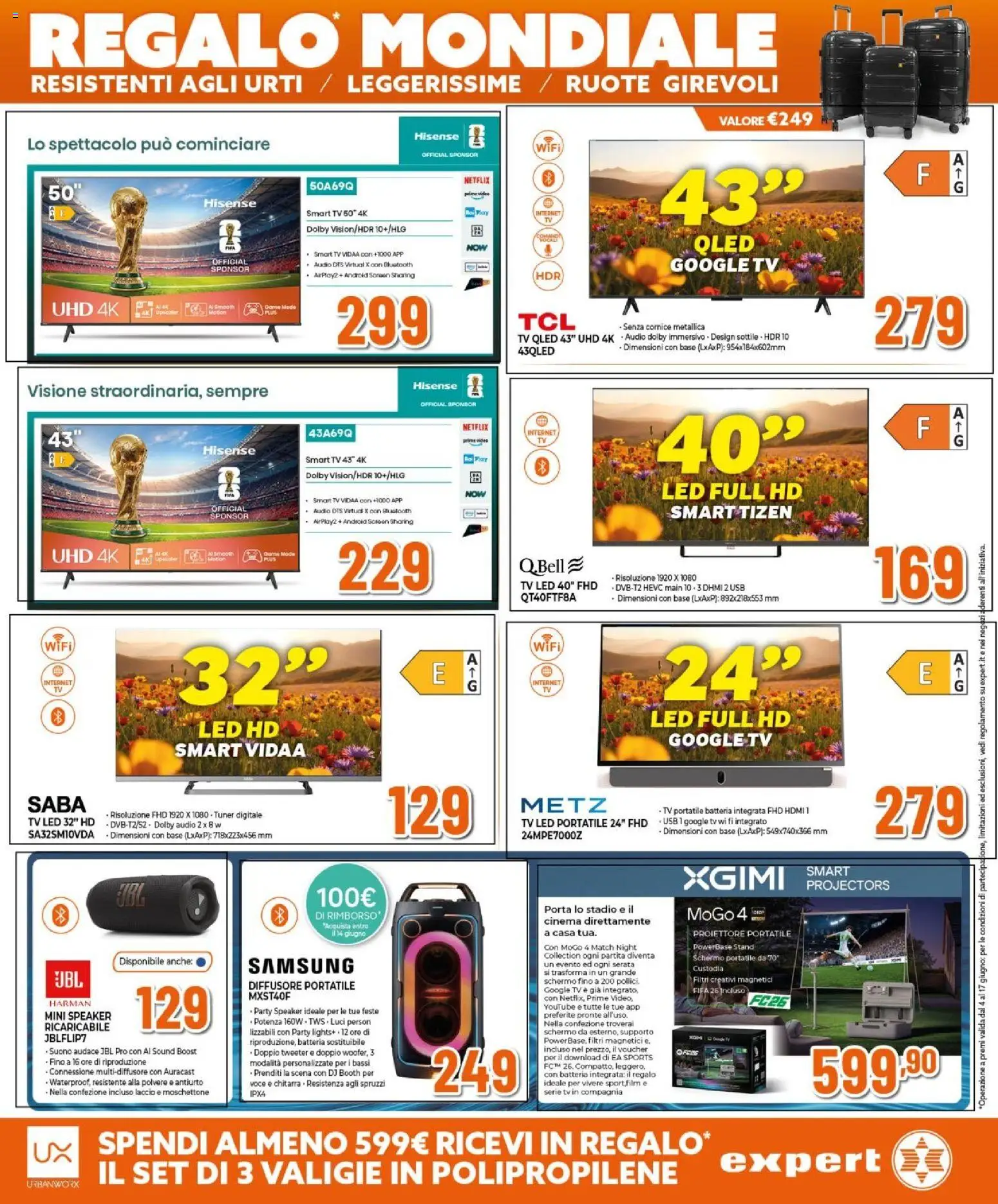 Volantino Expert del 04.06.2026 | Pagina: 13 | Prodotti: smart TV, Audio, Speaker, Samsung