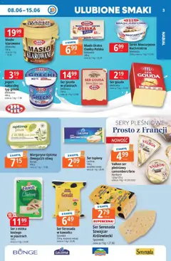Pogląd oferty "E.Leclerc gazetka" - ważna od 08.06.2026 | Strona: 3 | Produkty: Mleka, Margaryna, Sery, Oliwa extra virgin