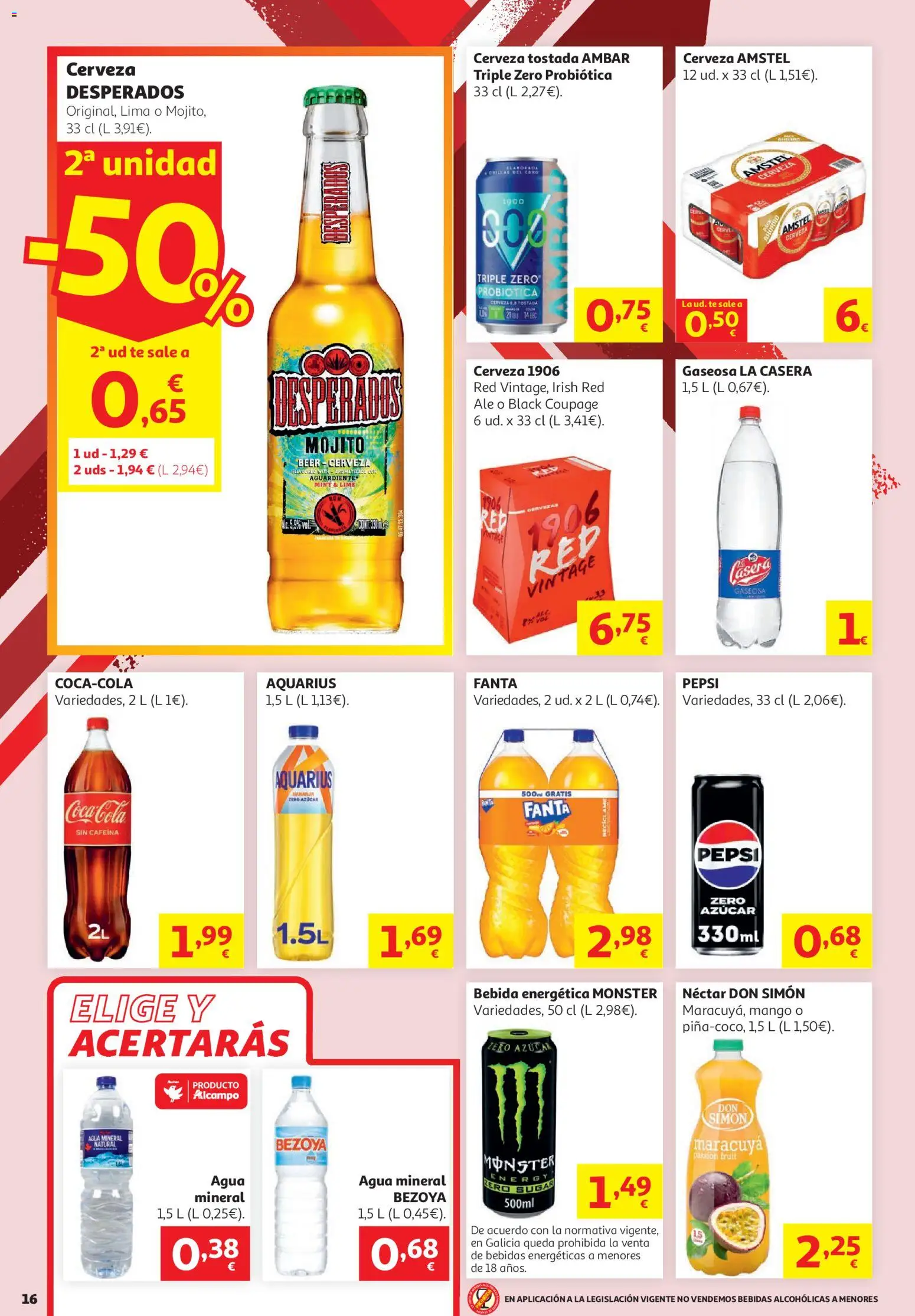 Alcampo -  HP Unico │ válido desde el 16.06.2026 | Página: 16 | Productos: Lima, Té, Ρούτερ, Παρμεζάνα