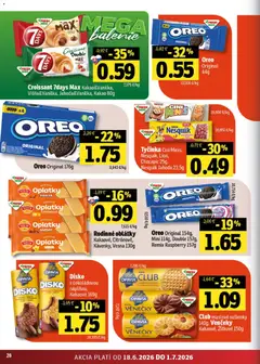 Fresh leták platný od 18.06.2026 | Strana: 28 | Produkty: Croissant, Maslove sušienky, Nesquik, Kakao