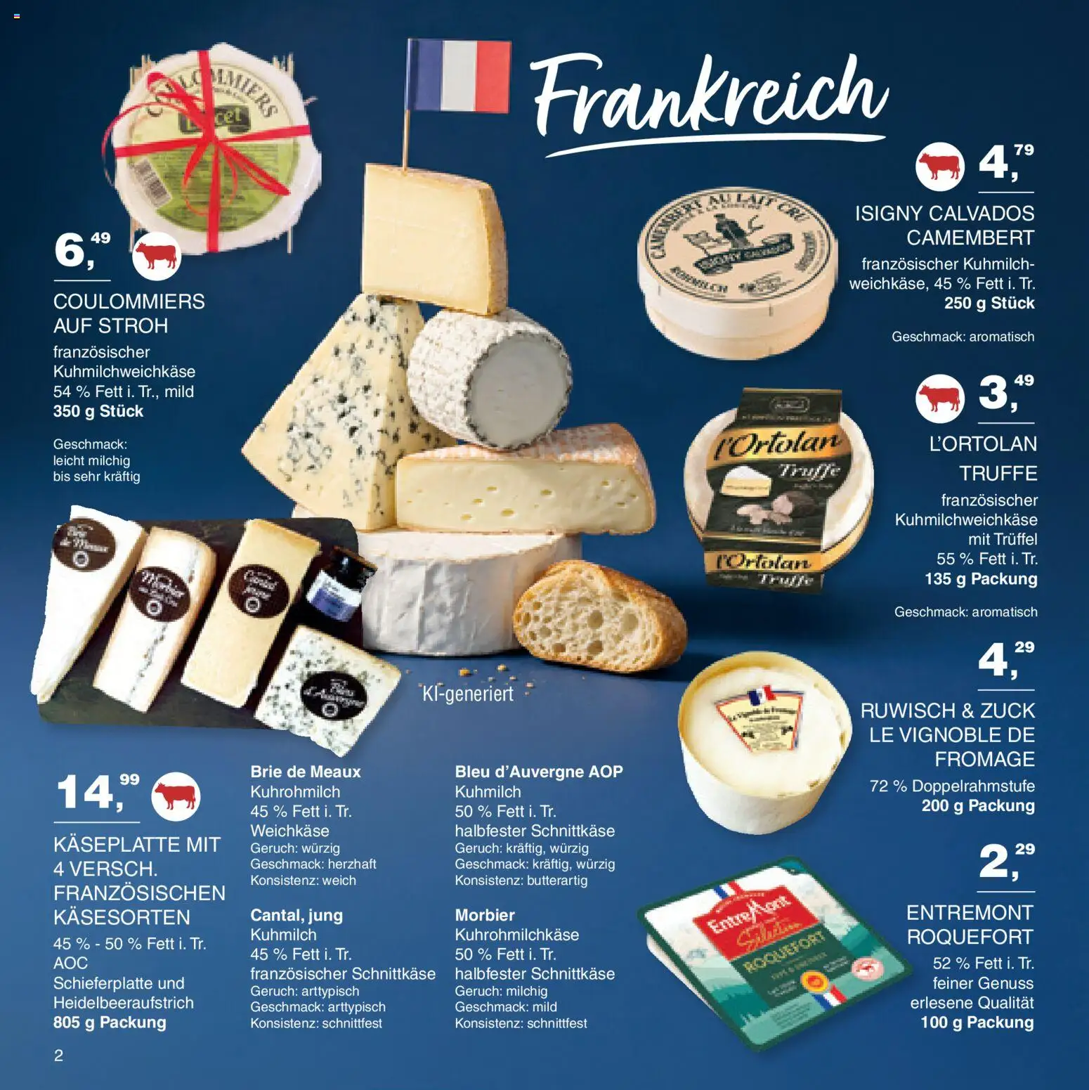 Handelshof Käse-Spezialitäten – gültig ab 15.10.2026 | Seite: 2 | Produkte: Camembert