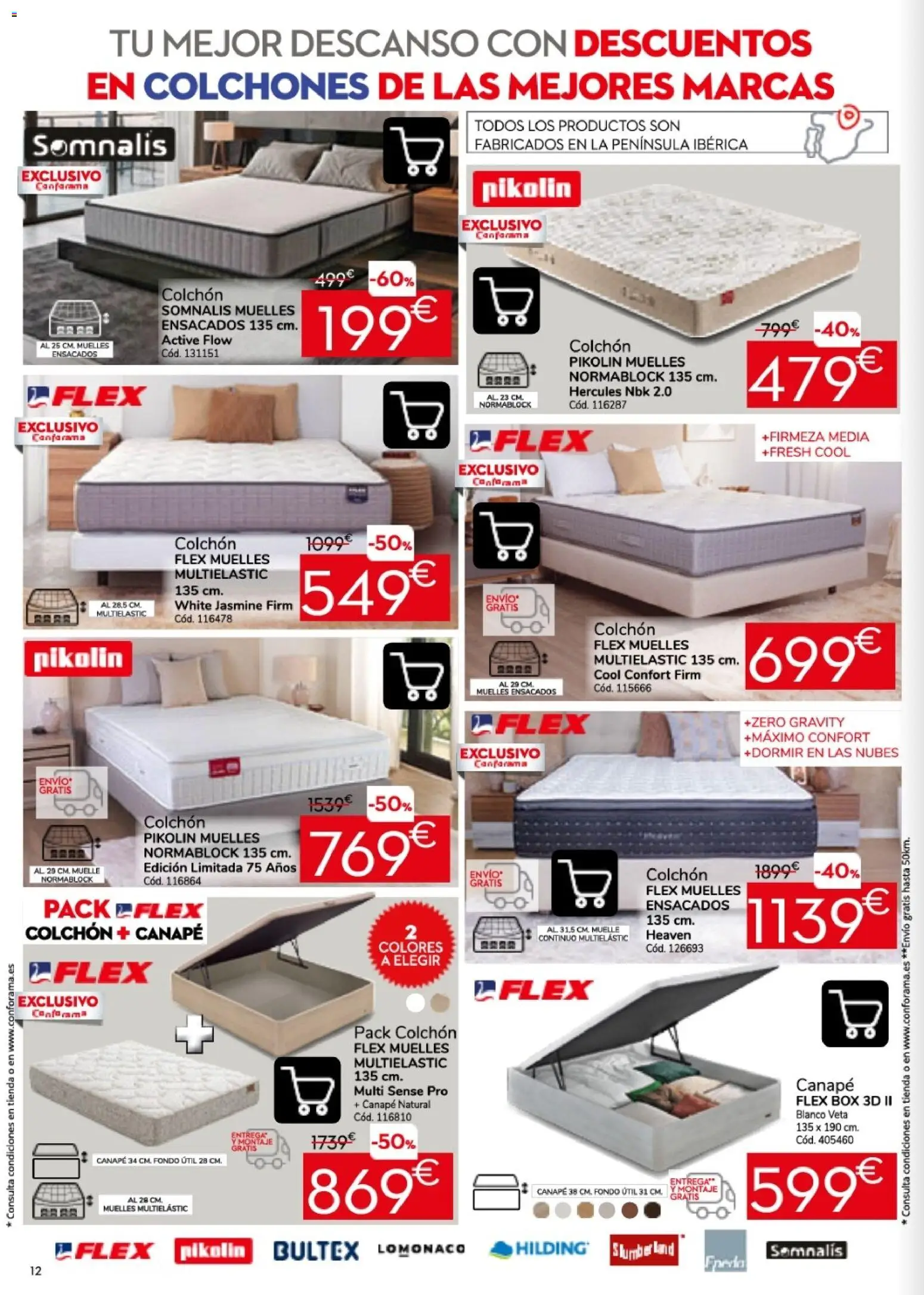 Conforama folleto │ válido desde el 24/09/2026 | Página: 12 | Productos: Colchon