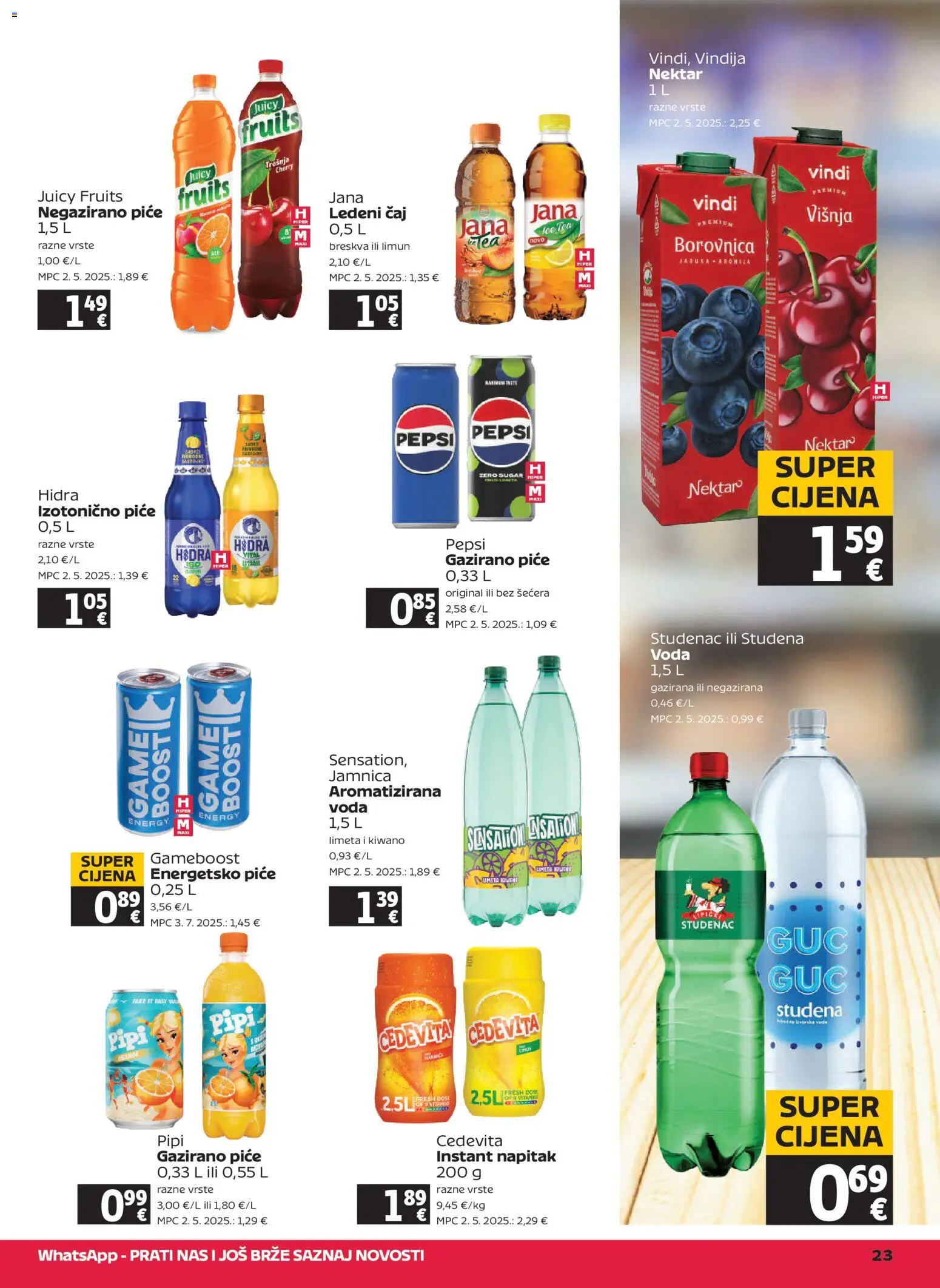 Tommy katalog | vrijedi od 07.05.2026 | Stranica: 23 | Proizvodi: Pepsi, Ledeni čaj, Čaj, Limeta