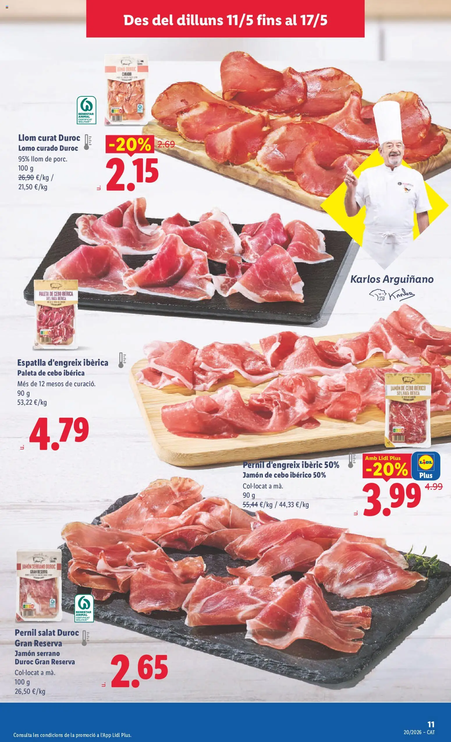Lidl folleto │ válido desde el 11.05.2026 | Página: 15 | Productos: Jamón serrano, Jamón
