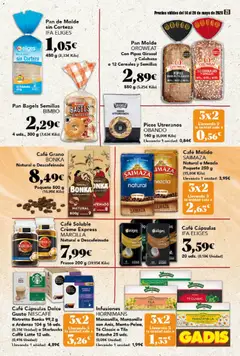 Vista previa Gadis folleto válido desde el 14.05.2026 | Página: 21 | Productos: Πράσινο τσάι, Café, Té, Pan de molde