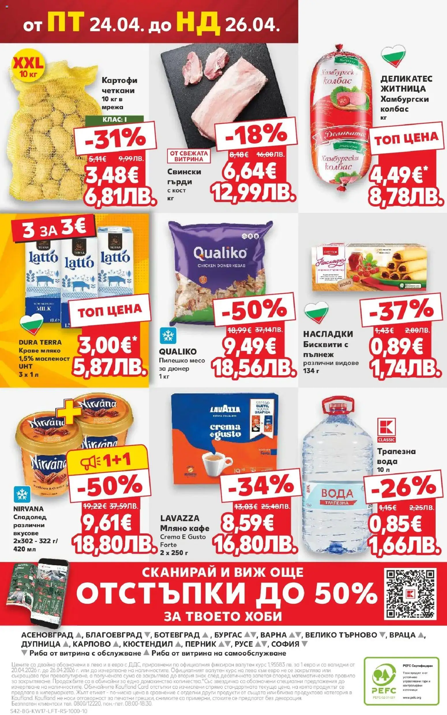 {H1} | Страница: 42 | Продукти: Мрежа, Краве, Мляко, Пилешко