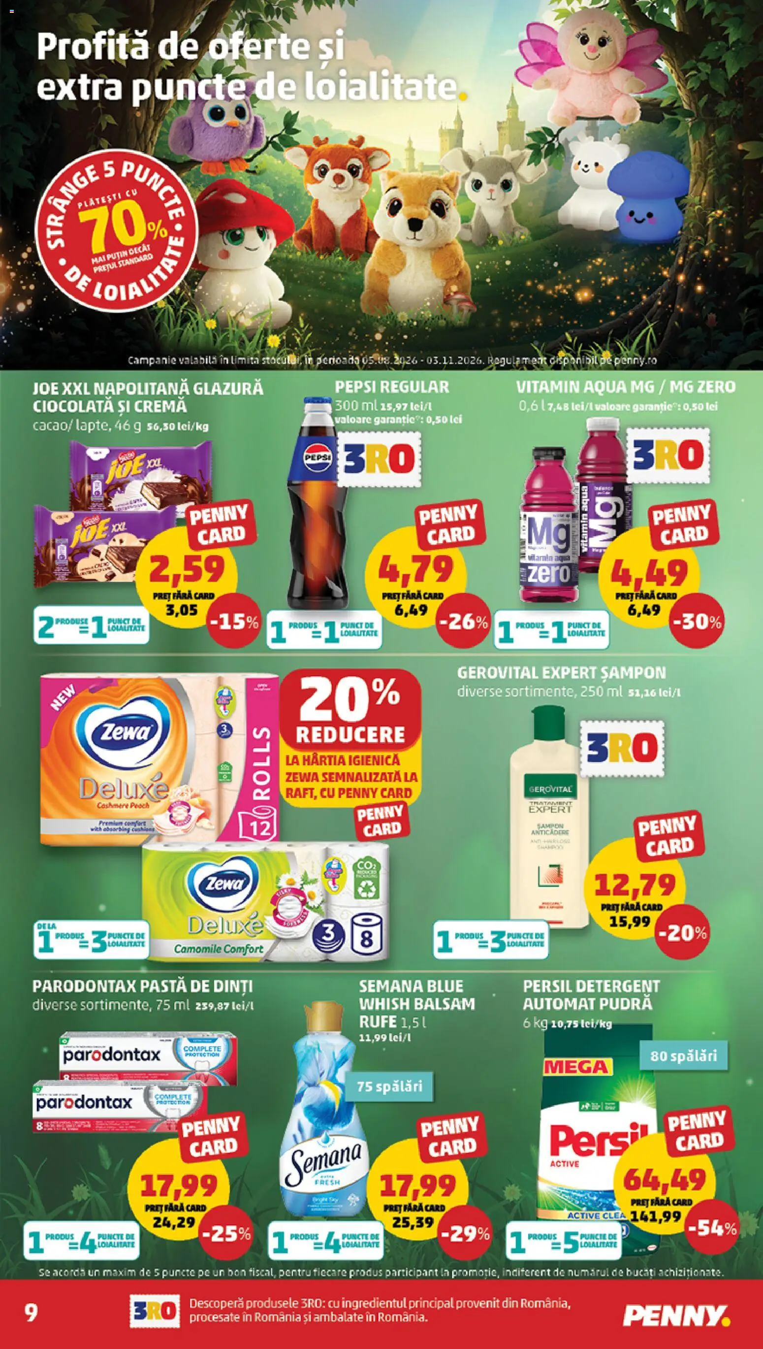Noul catalog PENNY – valabil de la 02.09.2026 | Pagină: 9 | Produse: Active, Șampon, Ciocolată, Deluxe