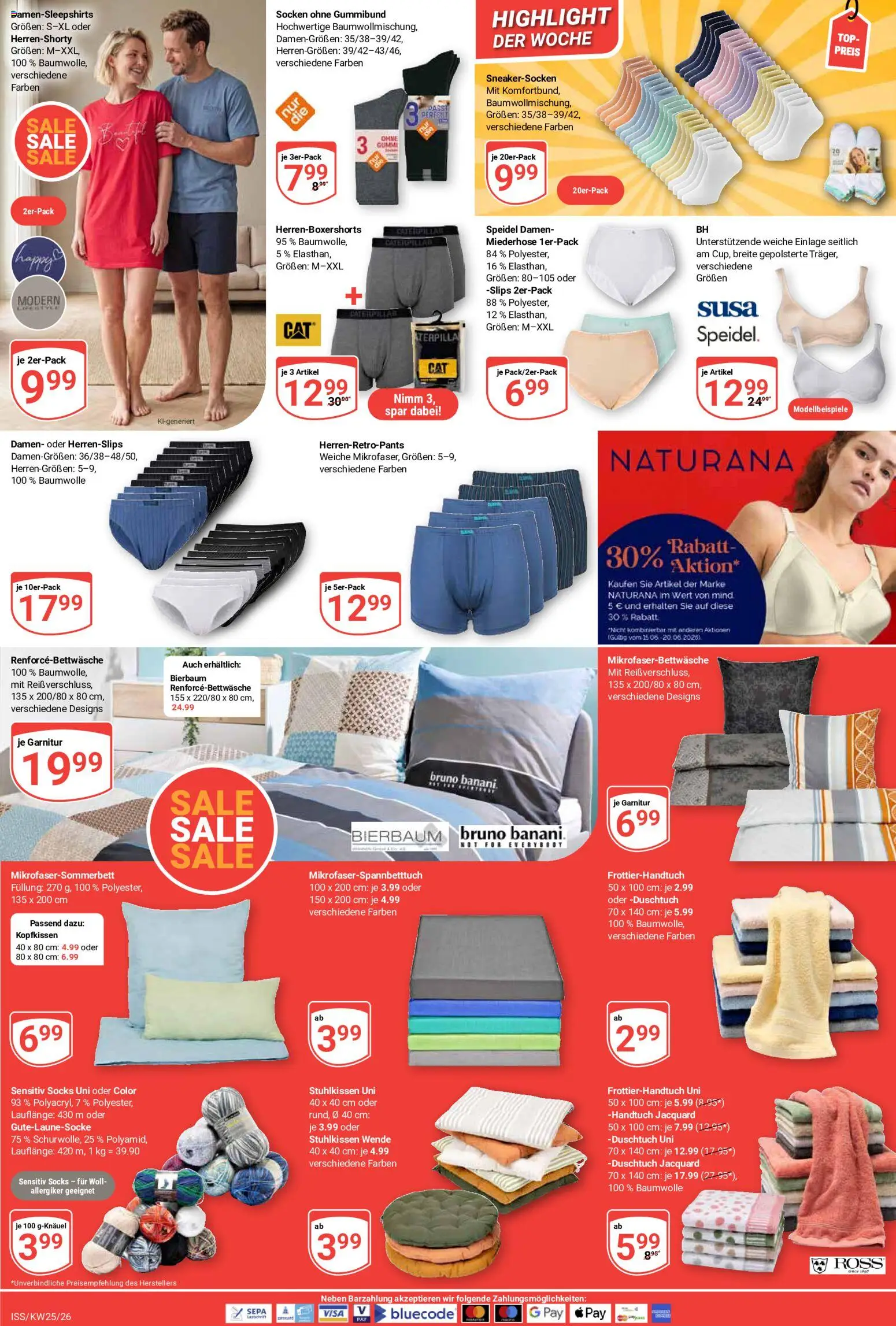 Globus Prospekt – gültig ab 15.06.2026 | Seite: 22 | Produkte: Kopfkissen, Socken