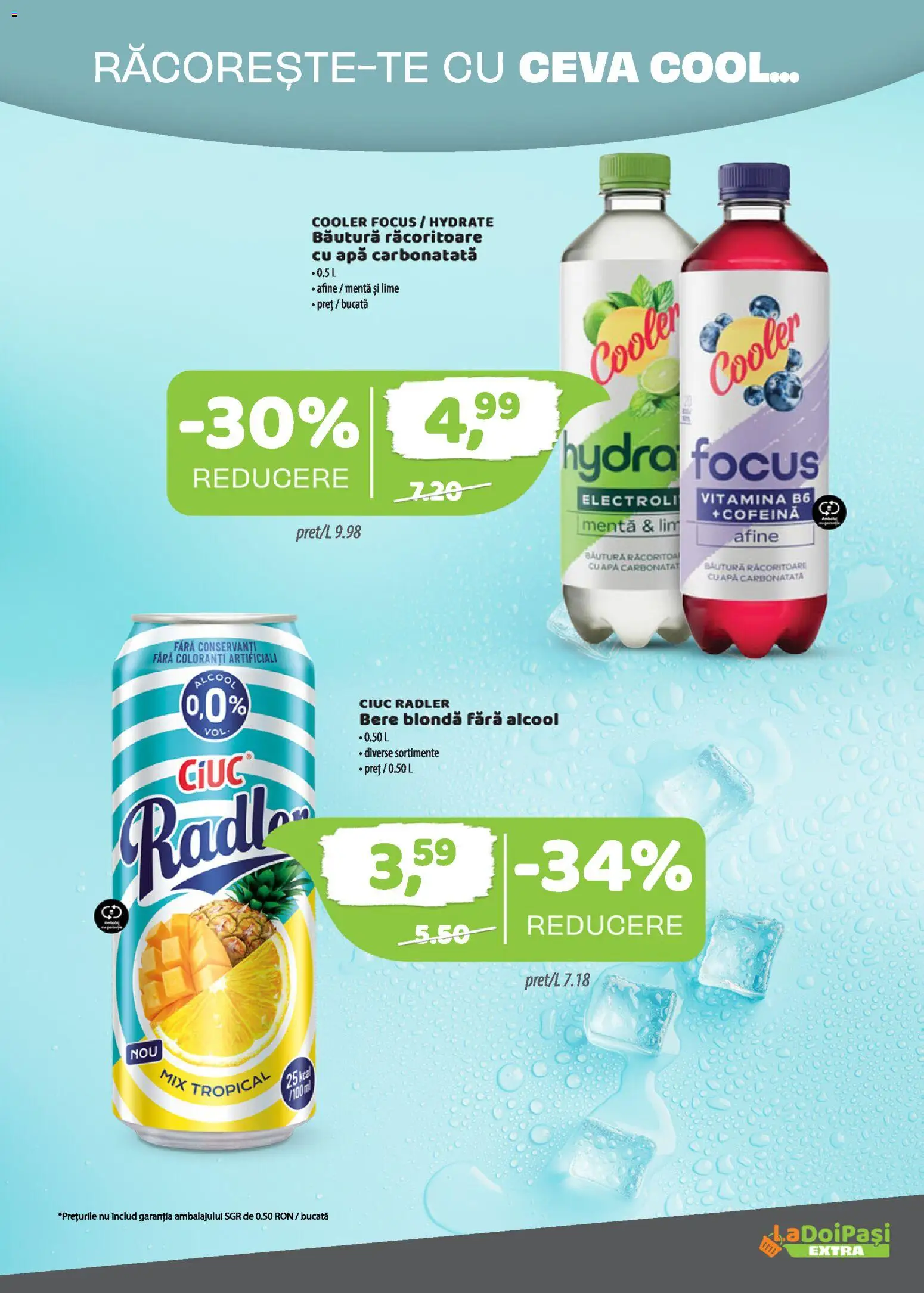 Noul catalog LaDoiPași – valabil de la 16.05.2026 | Pagină: 9 | Produse: Lime, Afine, Bere, Apă