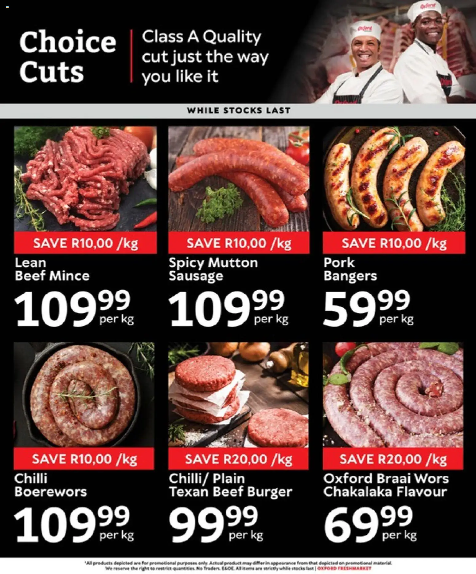 New Oxford Freshmarket catalogue – valid from 24/06/2026 | Page: 4 | Products: Boerewors, Beef, Sausage, Chilli