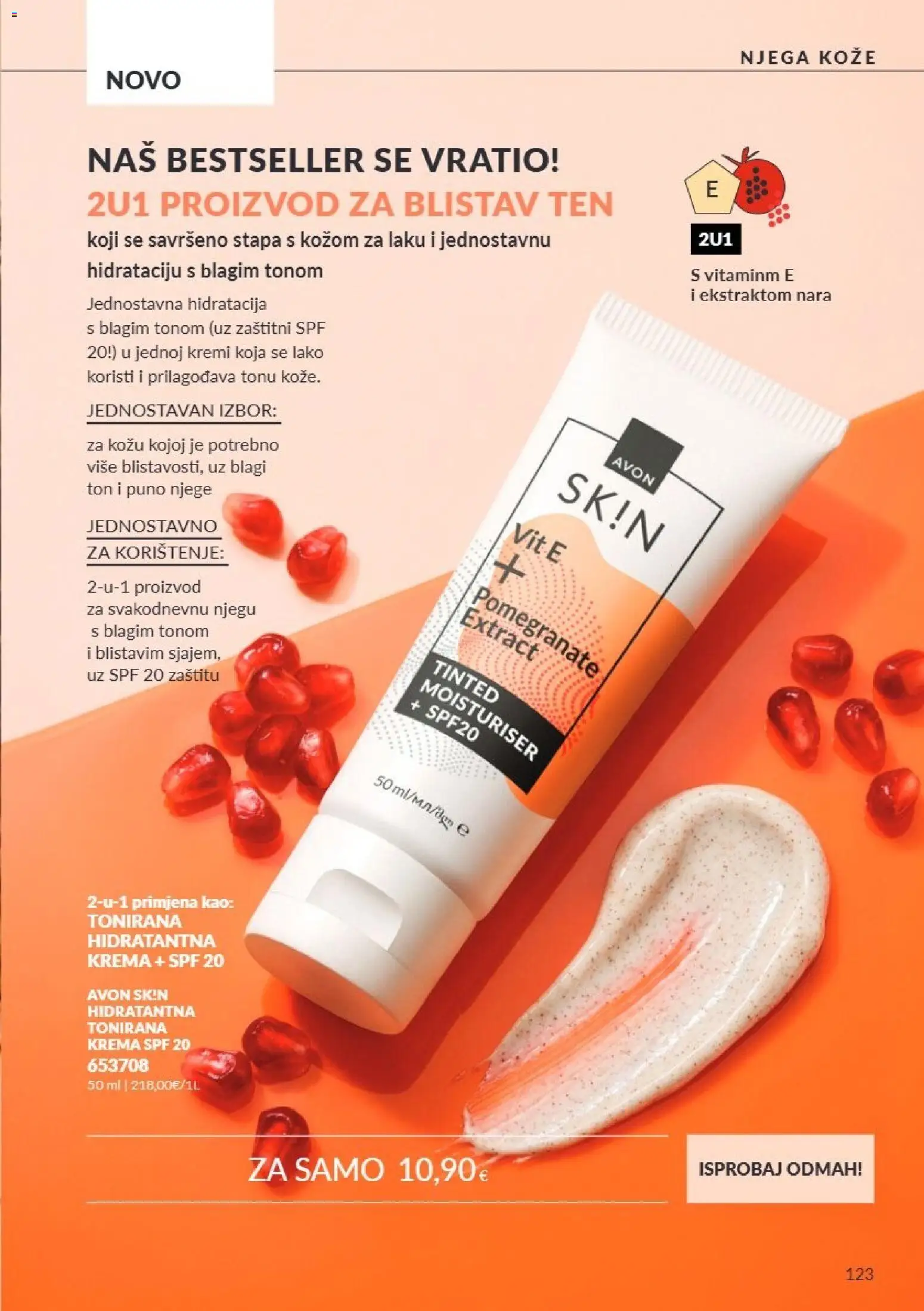 Avon katalog | vrijedi od 01.10.2026 | Stranica: 123 | Proizvodi: Krema
