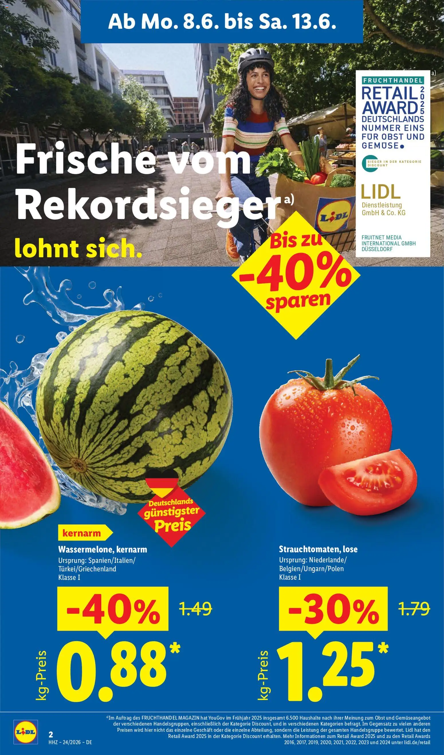 Lidl Prospekt | 08.06.2026 | Wie erhält man einen begrenzten Rabatt? | Deutschland