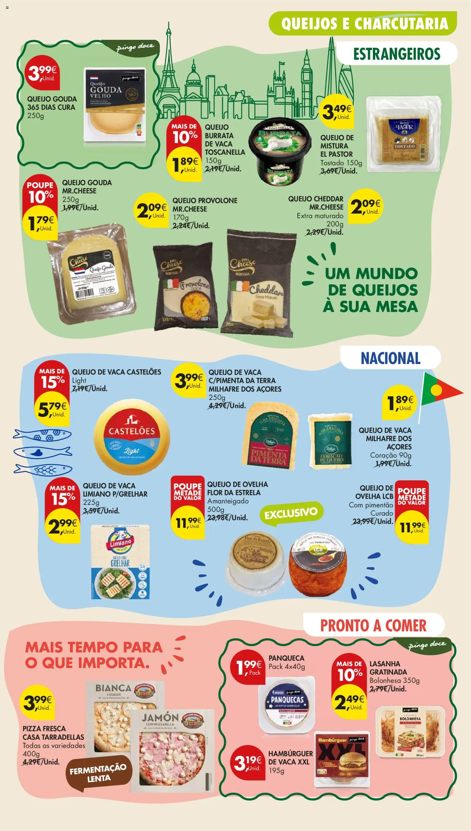 Pingo Doce folheto Poupe Este Fim de Semana │ válido de 29/10/2026 | Página: 13 | Produtos: Hambúrguer, Lasanha, Mesa, Queijo Cheddar