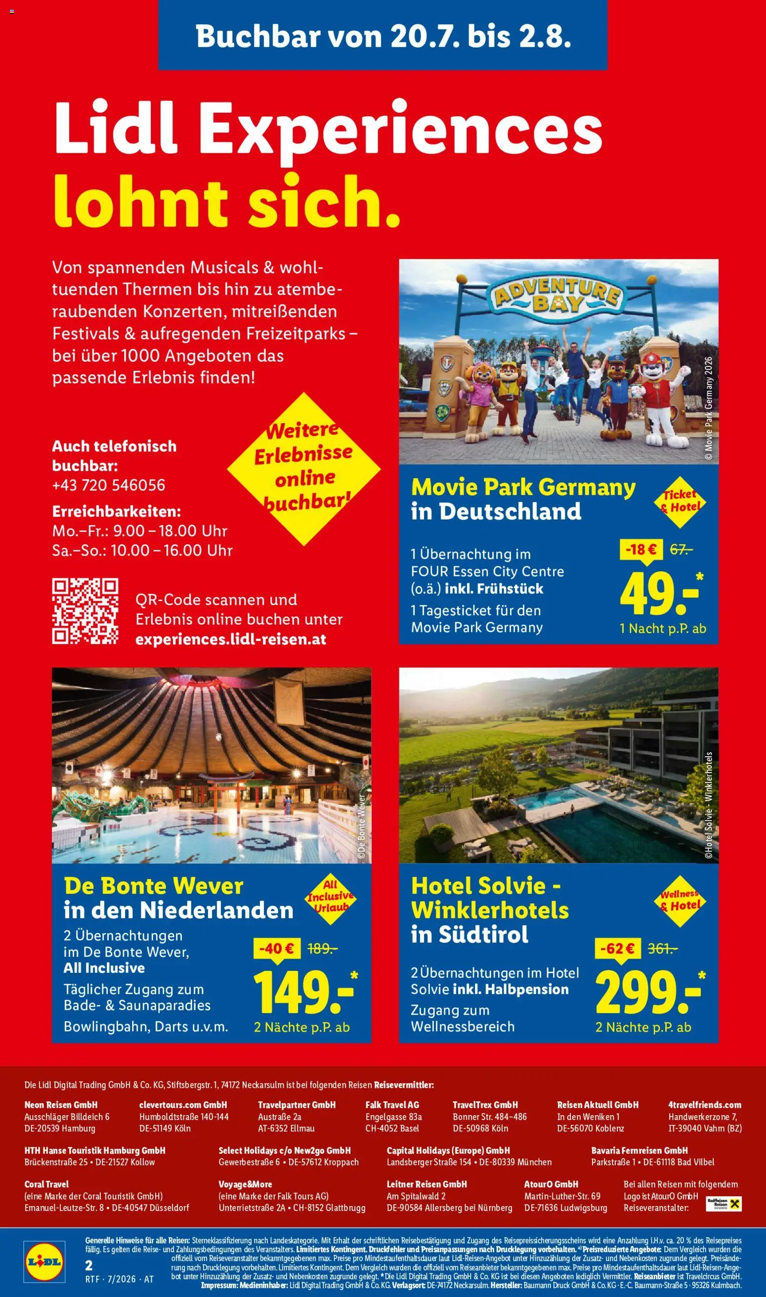 Lidl Juli/August Reise - Highlights gültig ab 15.07.2026 | Seite: 2 | Produkte: Uhr, Bad