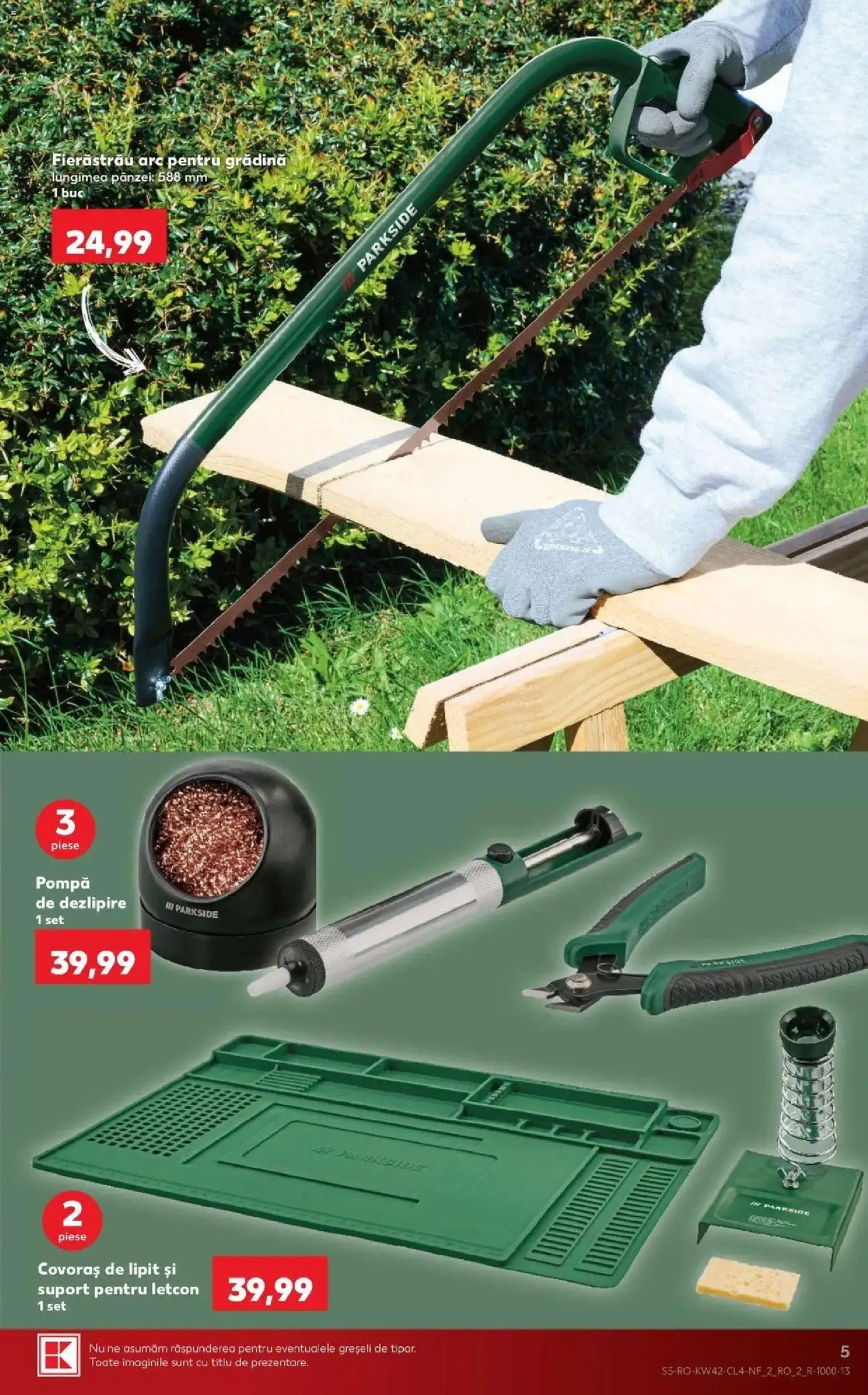 Kaufland Carei 14.10.2026 - Revista si Oferta | Pagină: 5 | Produse: Gradina, Parkside, Suport