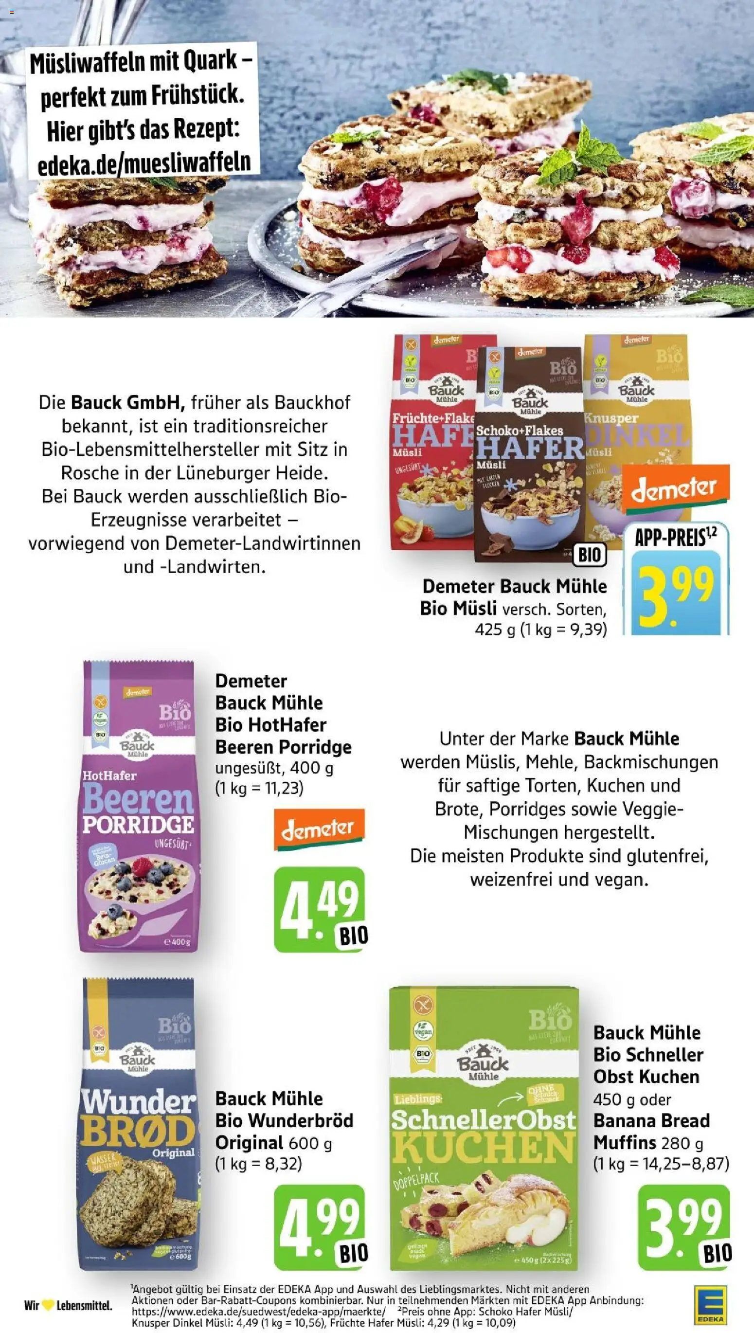 Edeka Prospekt Stuttgart – gültig ab 10.08.2026 | Seite: 27 | Produkte: Musli, Quark, Obst, Kuchen