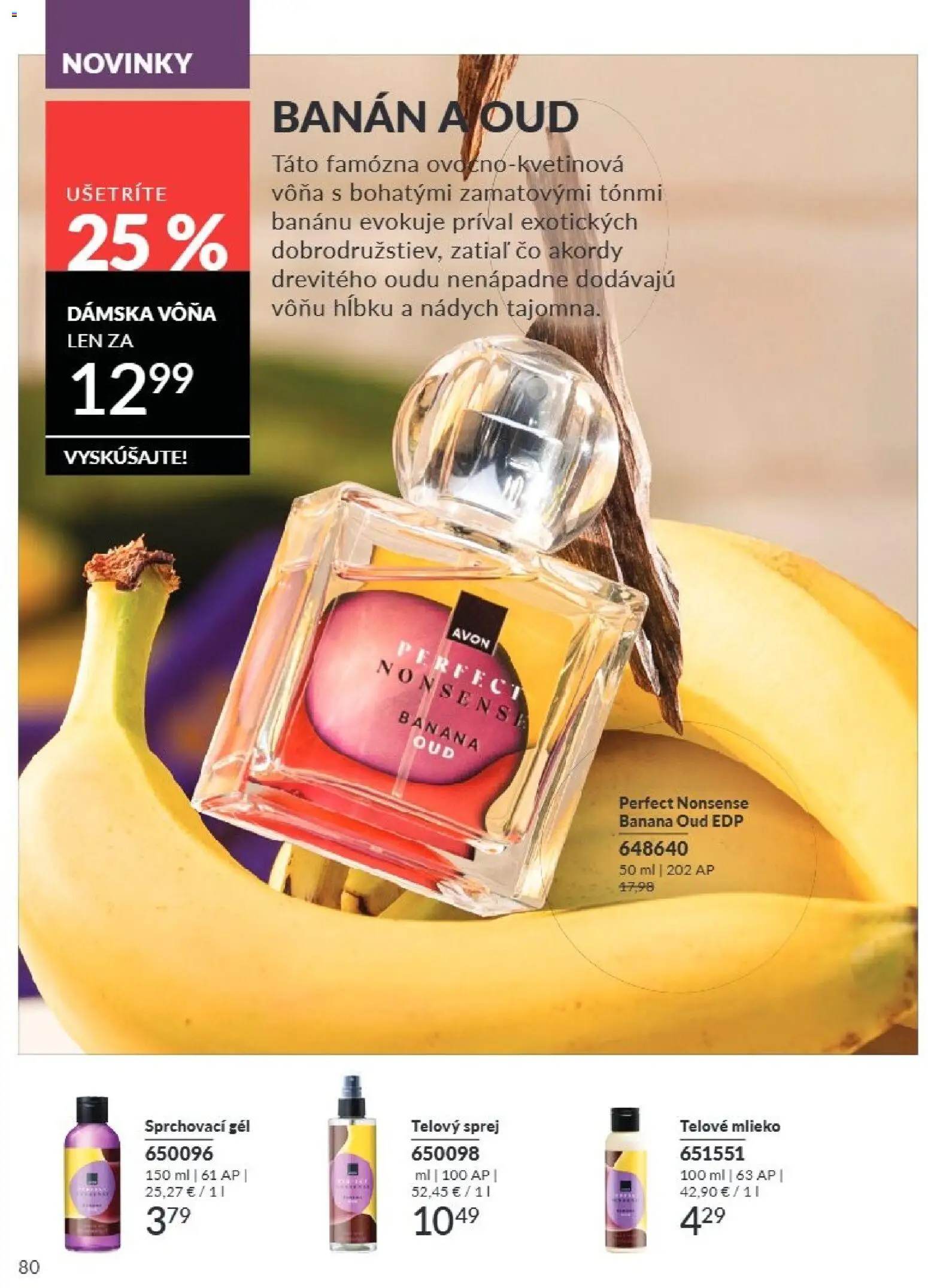 Nové Avon akcie – leták je platný od 01.08.2026 | Strana: 80 | Produkty: Mlieko, Telové mlieko