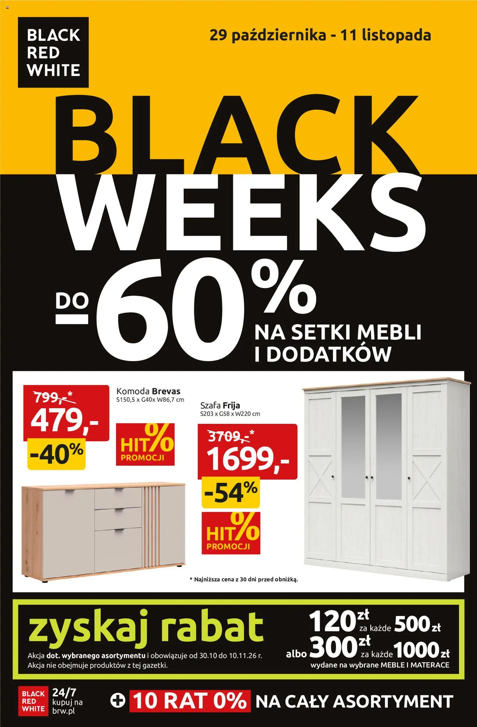 Black Red White Black Weeks od 30.10.2026 | Strona: 1 | Produkty: Szafa, Komoda