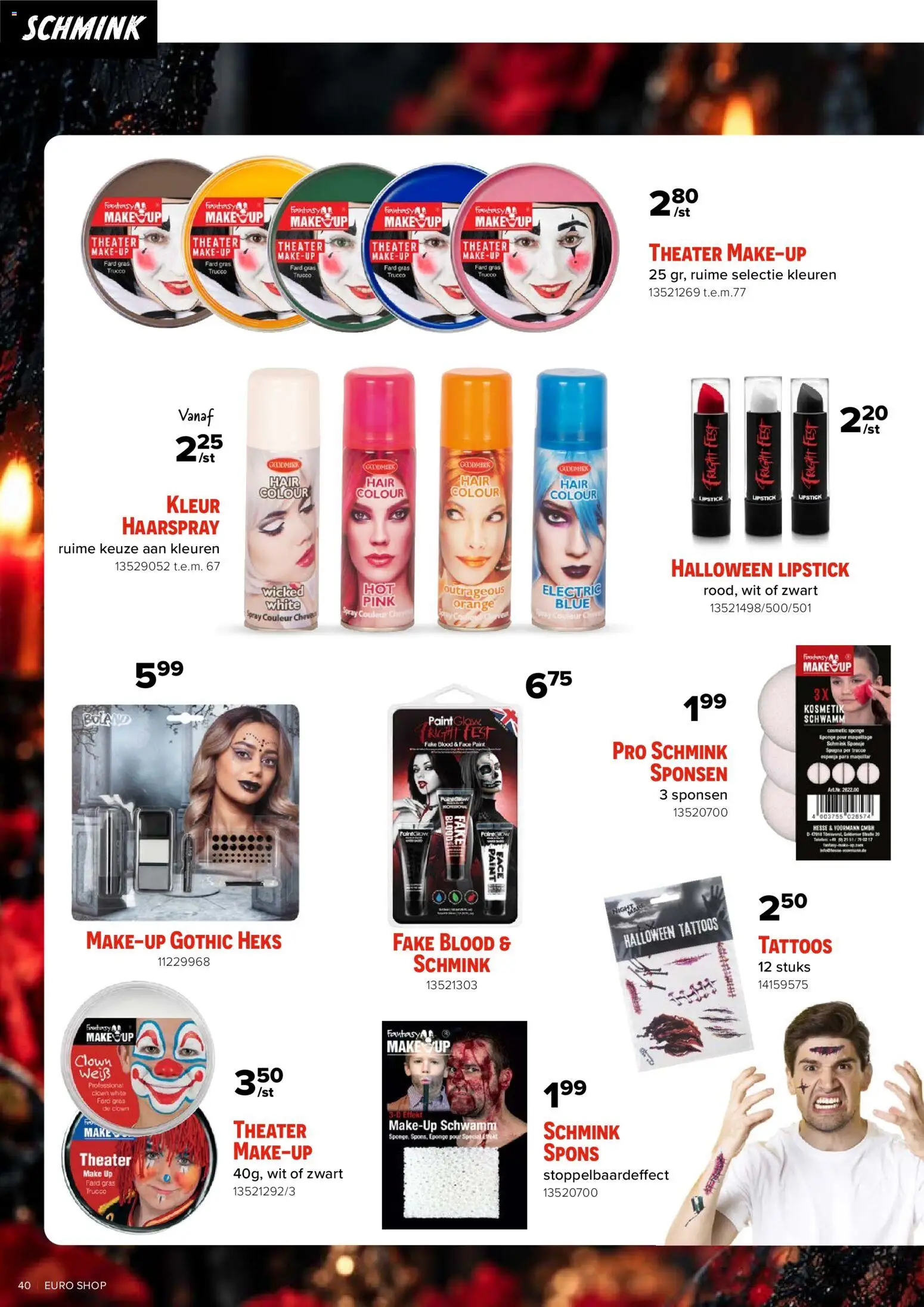 {H1} | Pagina: 40 | Producten: Make up, Haarspray