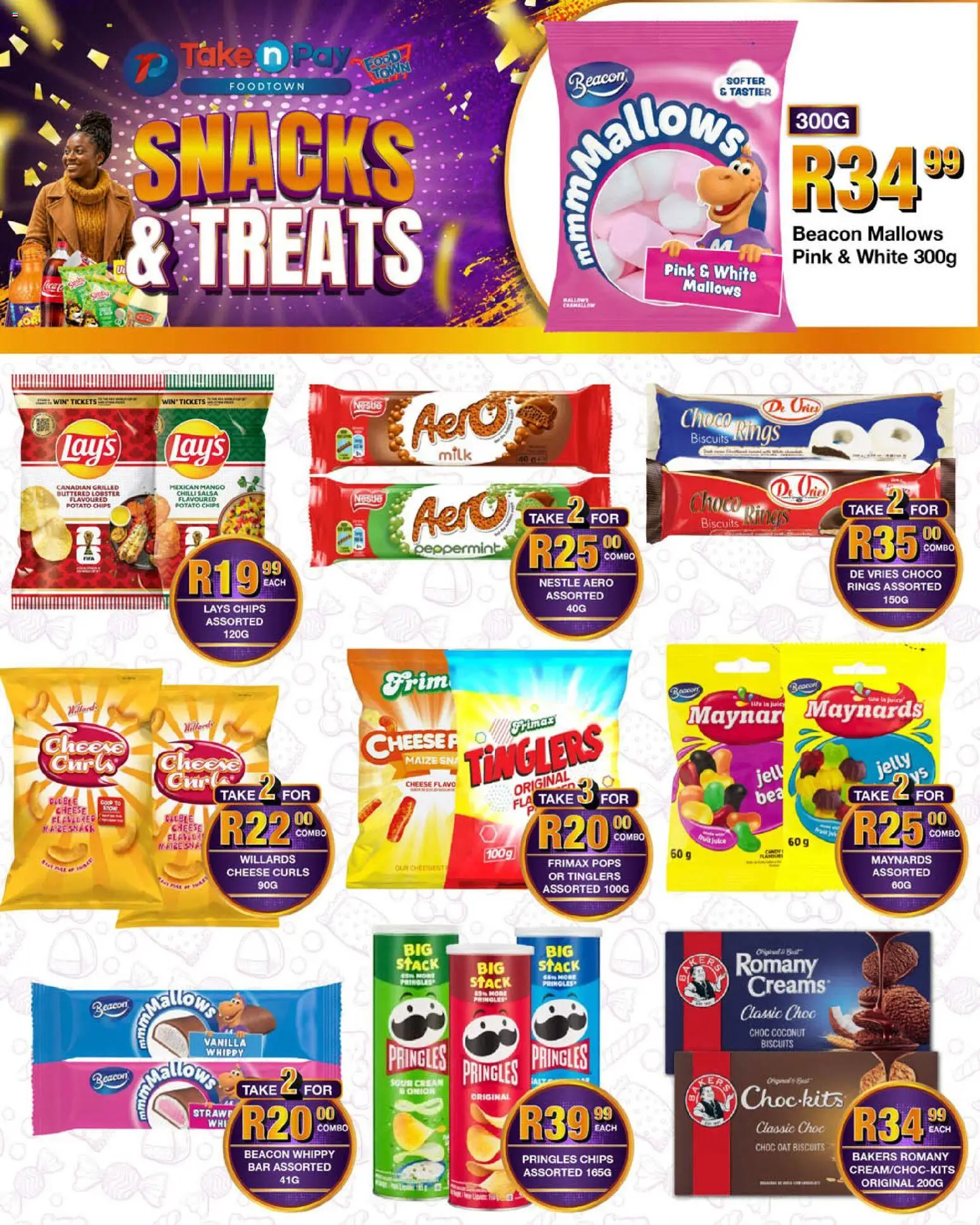 New Take n Pay catalogue – valid from 04.05.2026 | Page: 4 | Products: Milk, Biscuits, Snacks, Mango