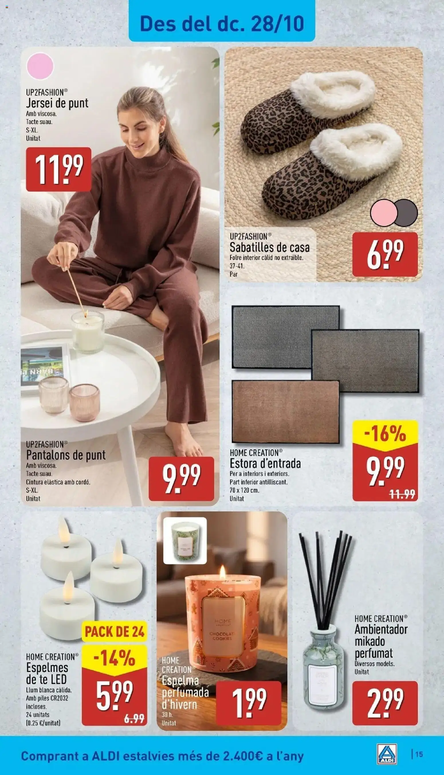 Aldi - Qué poco cuesta comprar bien │ válido desde el 26/10/2026 | Página: 15 | Productos: Té, Ambientador