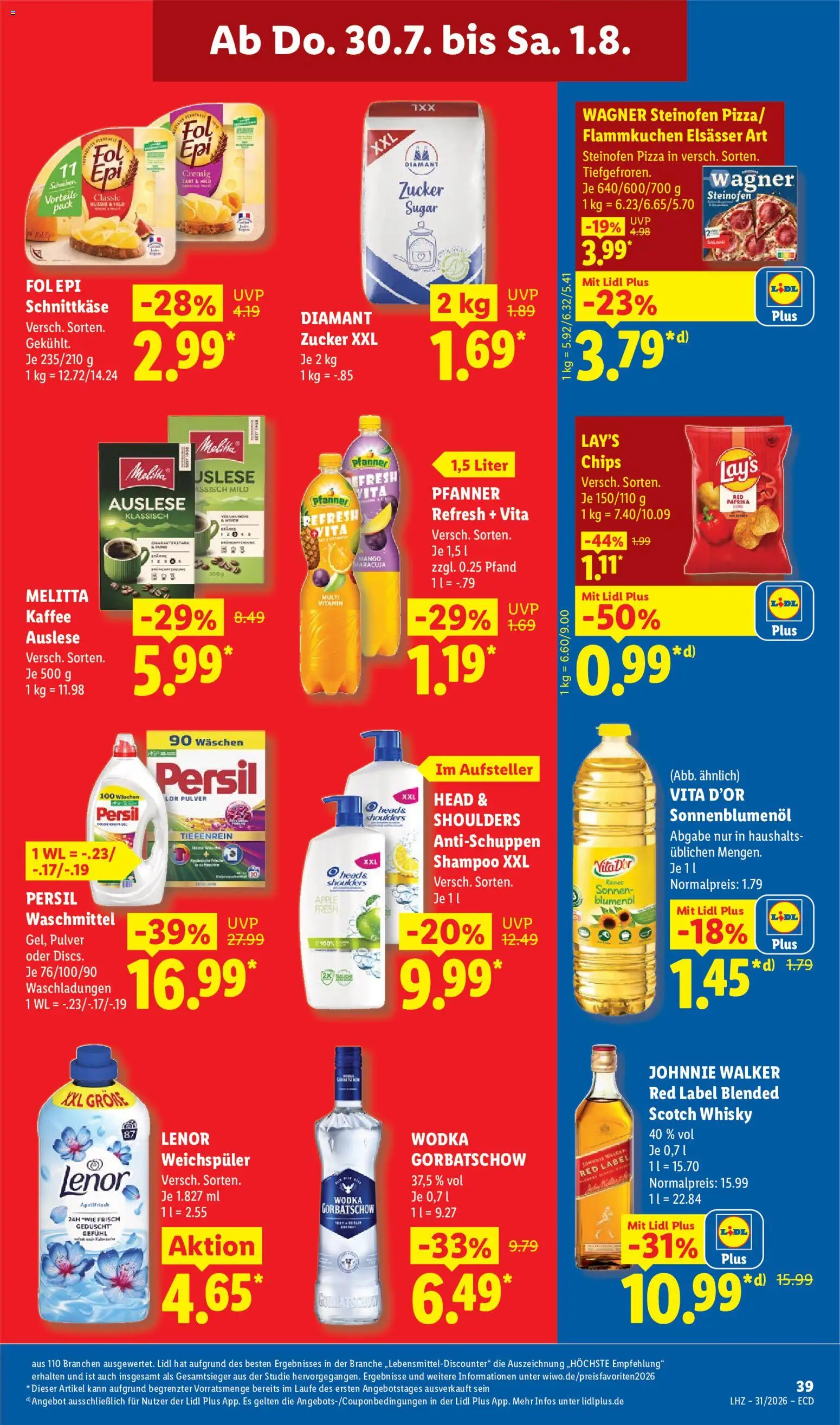 Lidl Prospekt – gültig ab 27.07.2026 | Seite: 61 | Produkte: Melitta, Apple, Mango, Persil