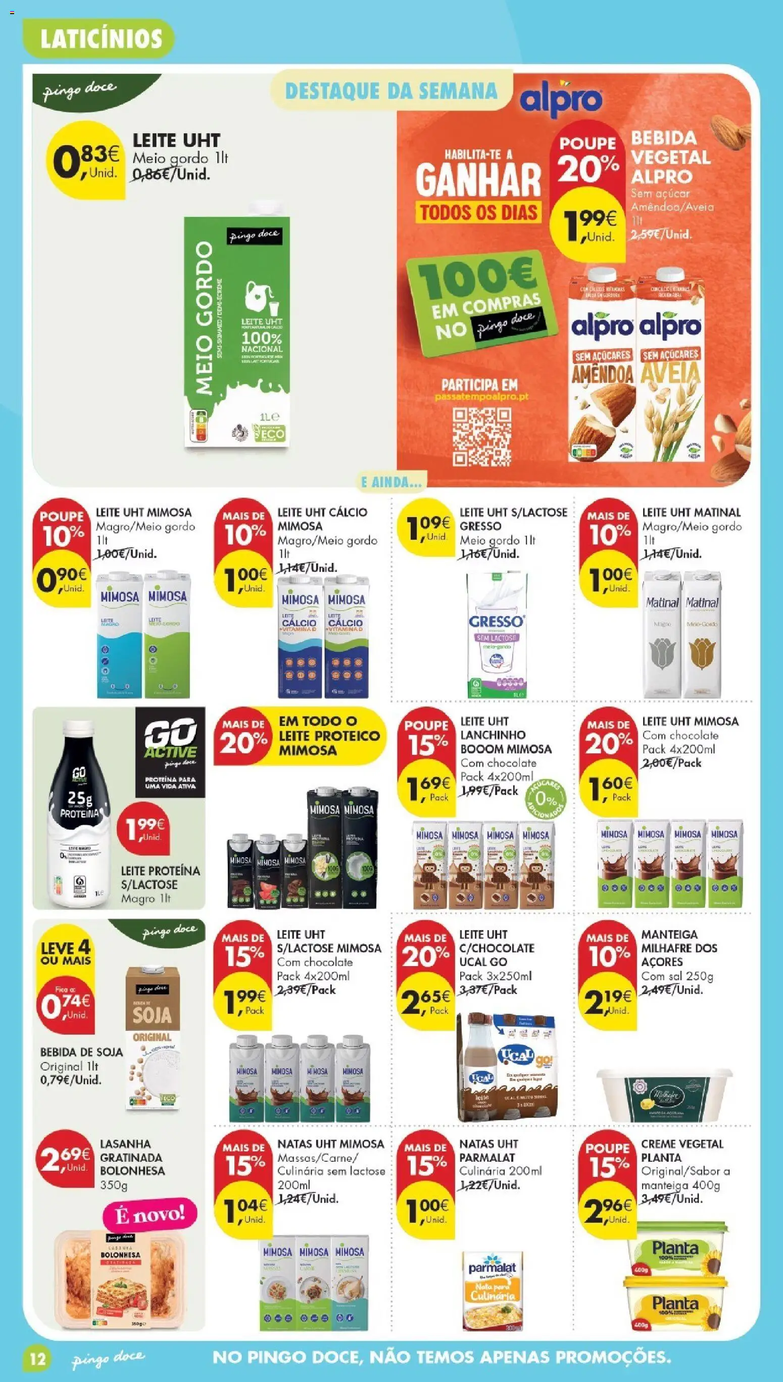 Pingo Doce Poupe Esta Semana Madeira │ válido de 28/07/2026 | Página: 12 | Produtos: Cálcio, Sal, Vitamina d, Natas
